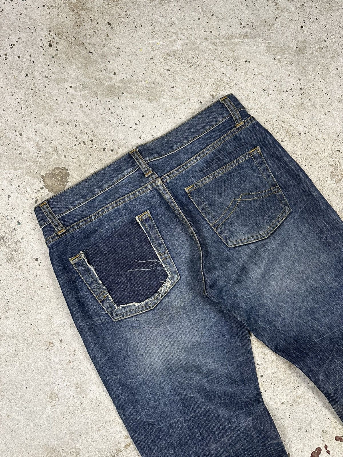 If Six Was Nine × Japanese Brand × Le Grande Bleu (L.G.B.) Vintage Y2K Reworked Flare Boot Cut Distressed Jeans Japan Size US 30 / EU 46 - 10 Thumbnail