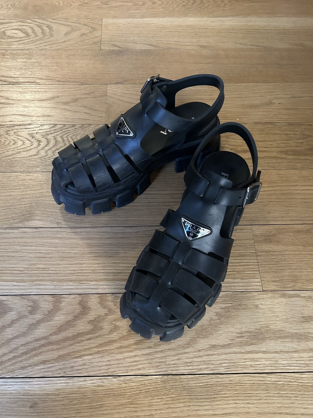 Prada Rubber fisherman sandals Size US 6 / EU 39 - 1 Preview