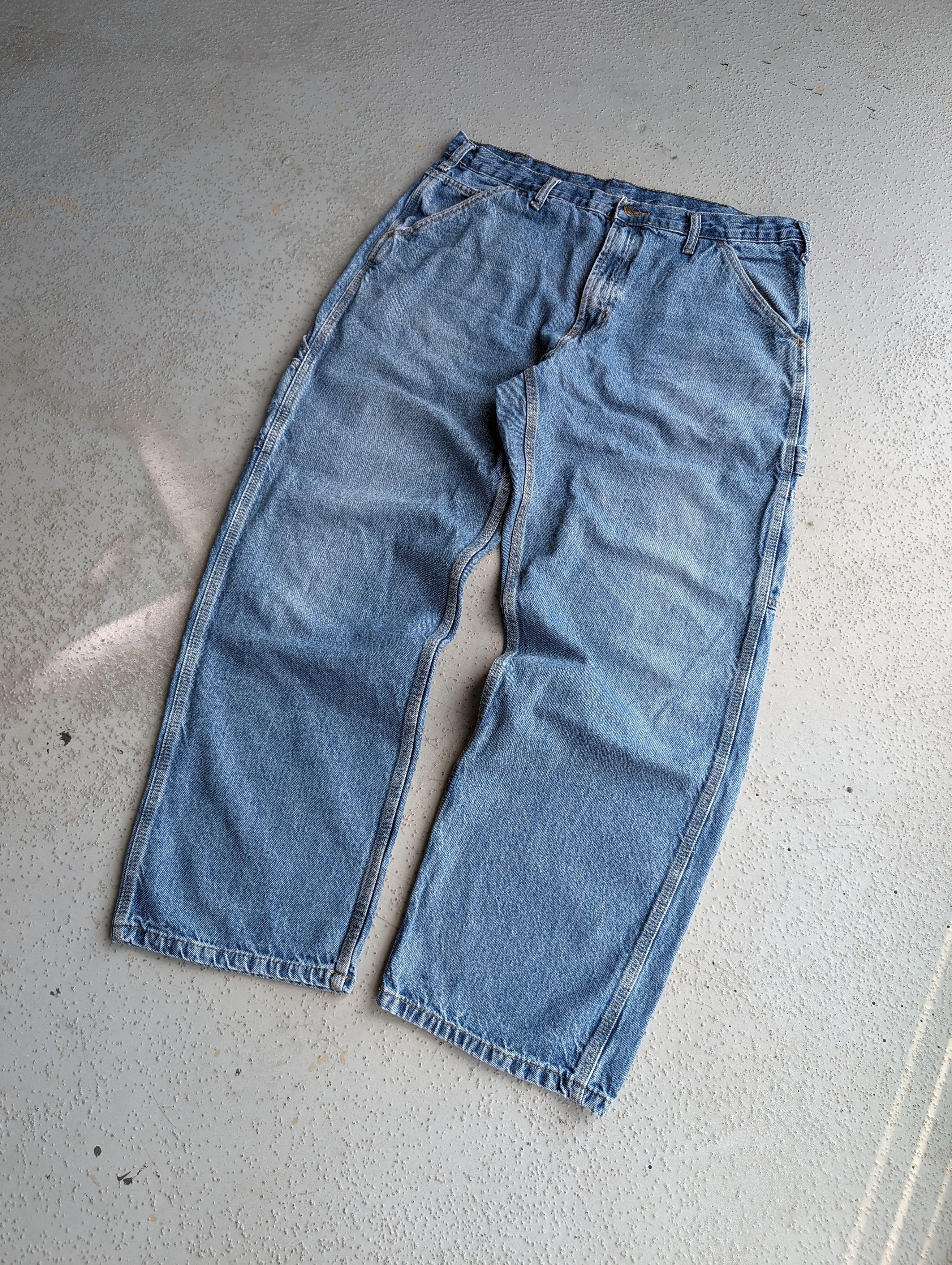 Carhartt 36x30 CRAZY Baggy Y2K Carpenter WORKWEAR SKATER JEANS Size US 36 / EU 52 - 2 Thumbnail