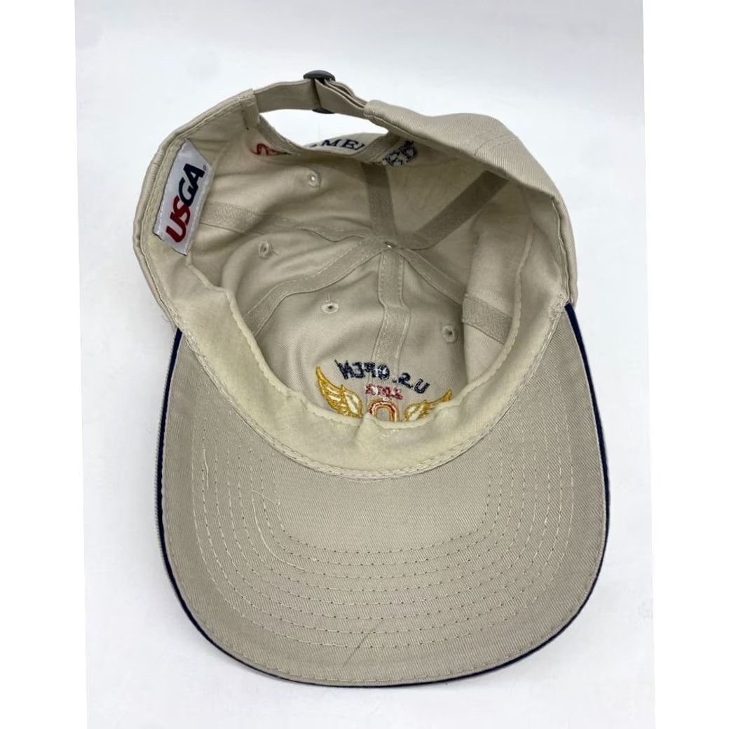 Vintage US Open Golf Hat Men Tan Khaki Adjustable Olympic Club Dad Cap USGA Size ONE SIZE - 4 Thumbnail
