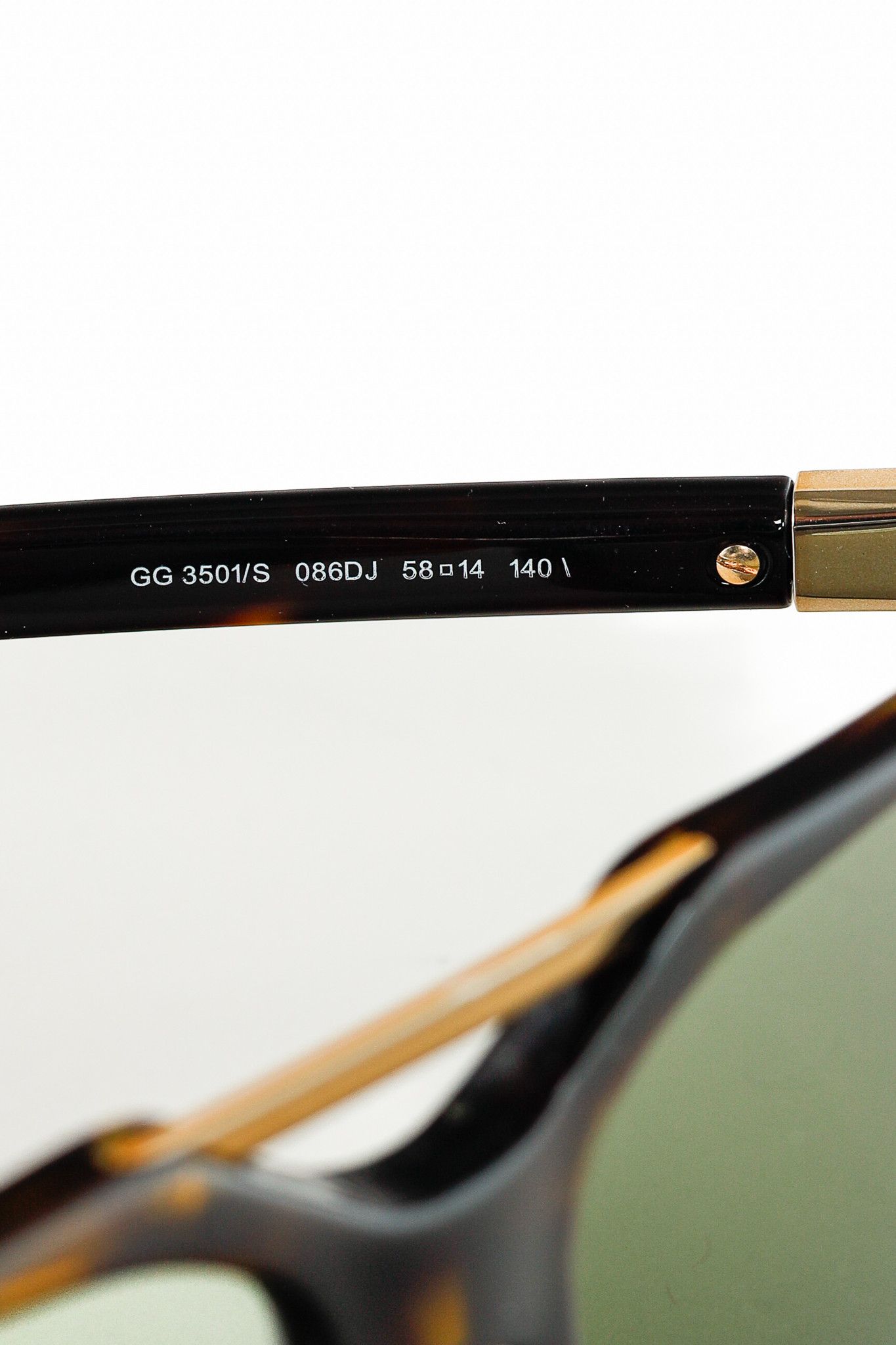 Gucci Gucci 3718/S Tortoiseshell Bronze-Arm Sunglasses Size ONE SIZE - 8 Thumbnail