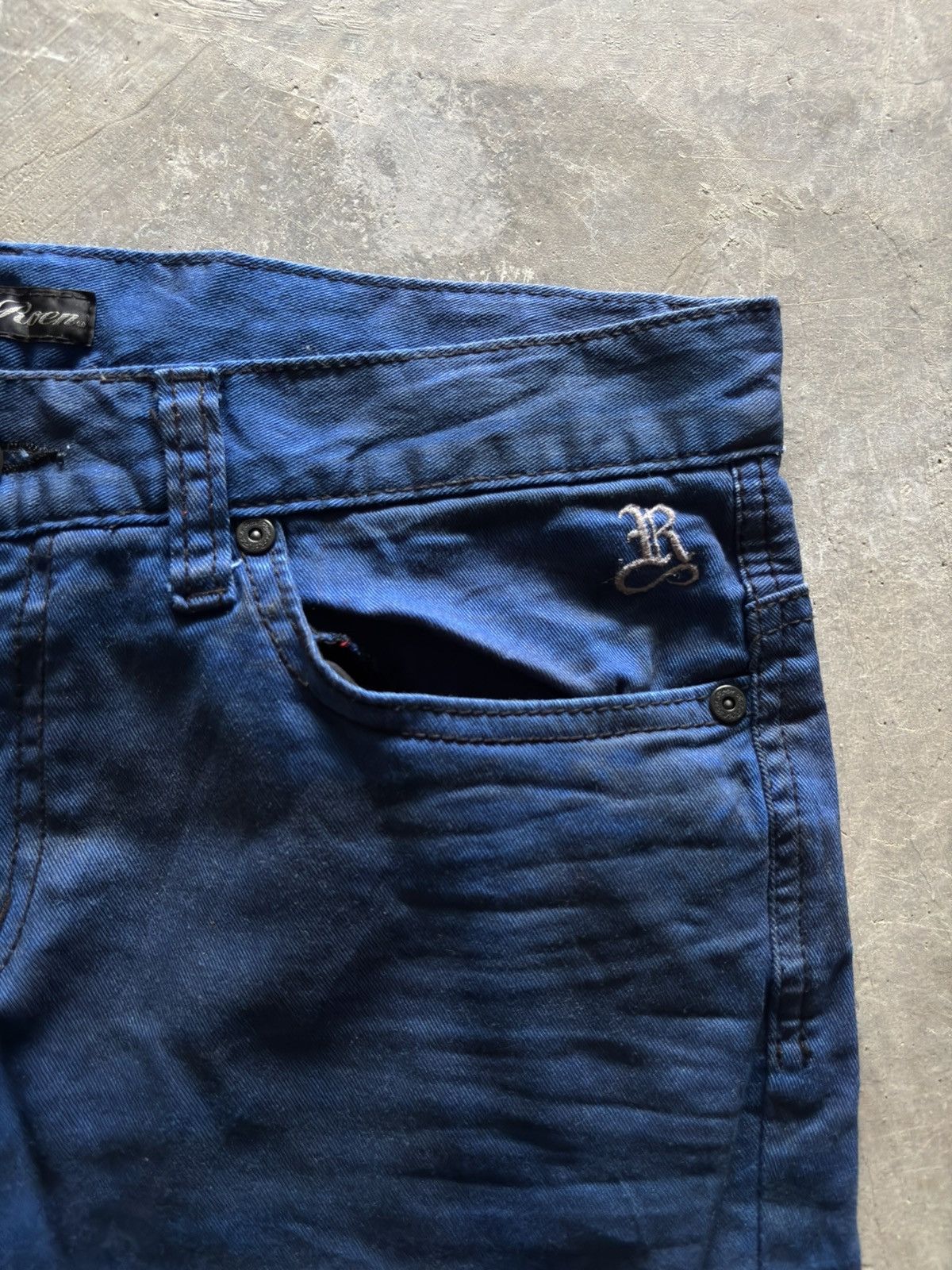 Hysteric Glamour ROEN waxed slim skinny style jeans japanese punk gothic rock Size US 31 - 13 Thumbnail