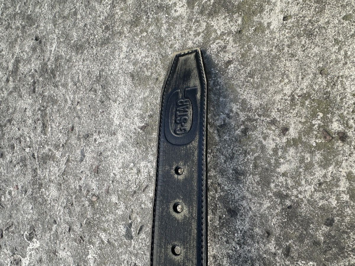 G-Star Y2K Vintage G-star Raw Logo Leather Belts Streetwear USA Size ONE SIZE - 2 Thumbnail