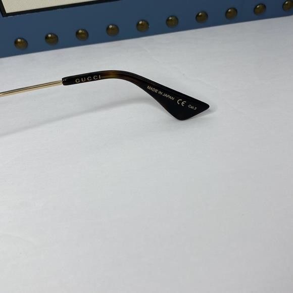 Gucci GUCCI Green Gradient Round Ladies Sunglasses GG0061S 003 56" Size ONE SIZE - 9 Thumbnail