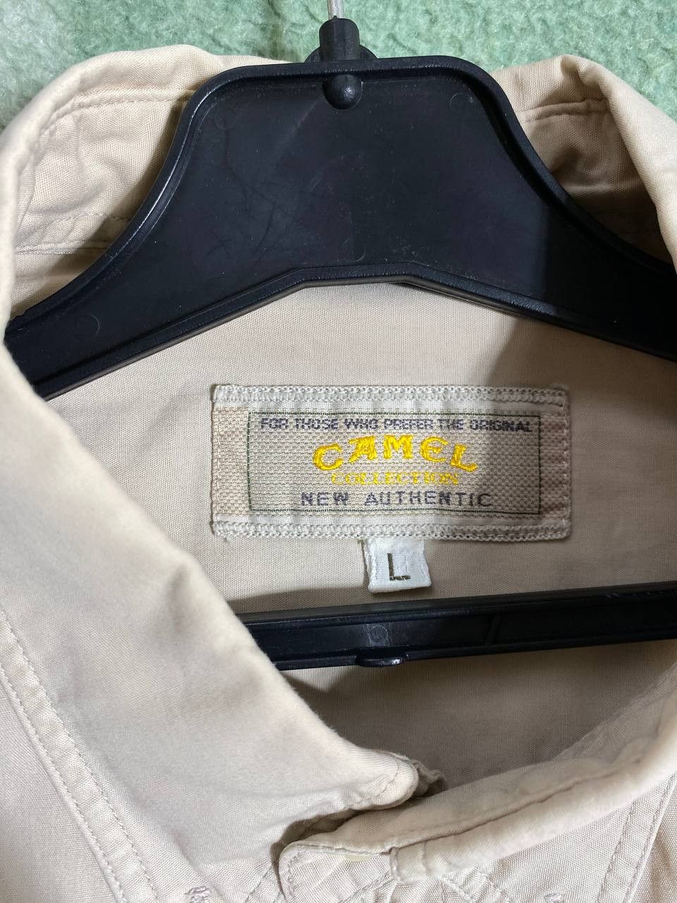 Camel × Vintage Vintage Camel Cigarettes Y2K denim shirt button up Size US L / EU 52-54 / 3 - 5 Thumbnail
