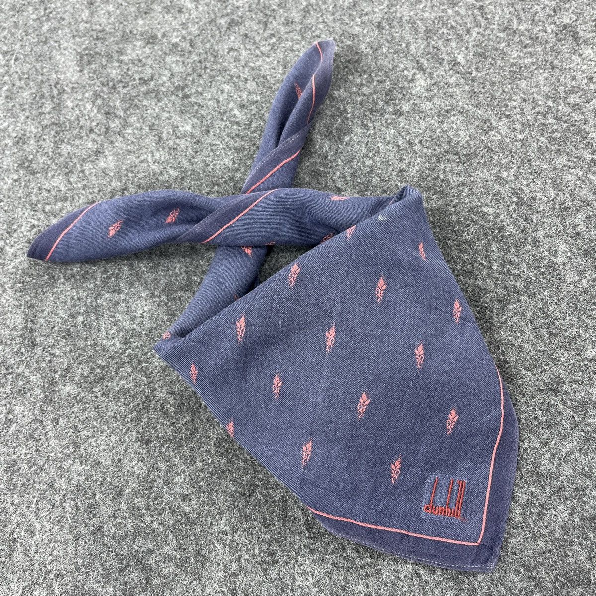 Alfred Dunhill × Vintage Alfred Dunhill Handkerchief / Bandana / Neckerchief B209 Size ONE SIZE - 3 Thumbnail