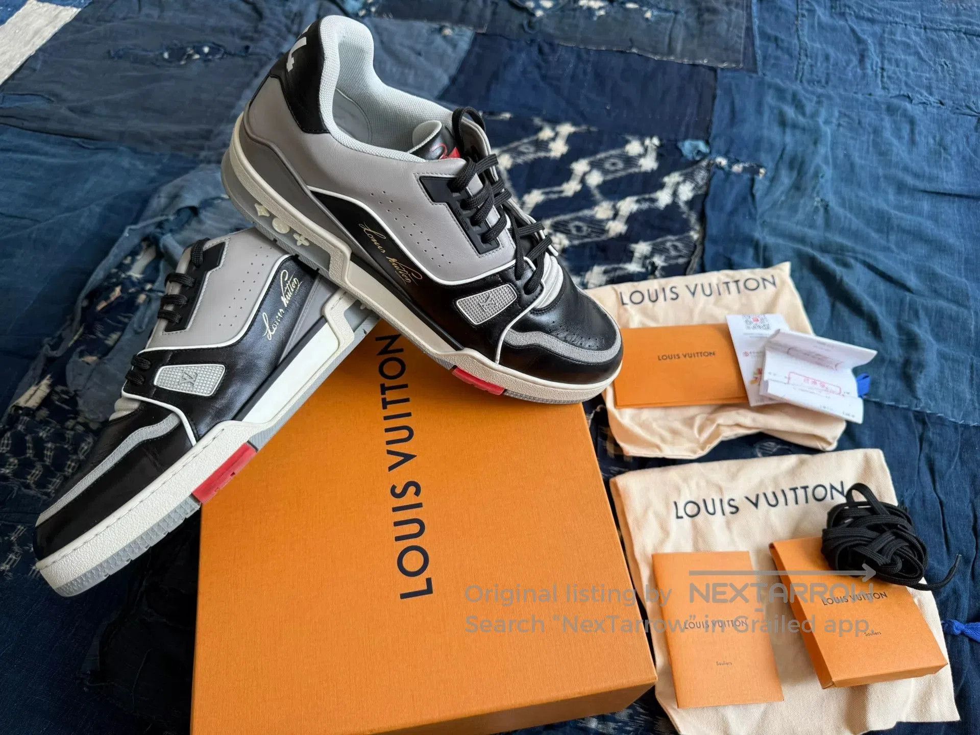 Louis Vuitton LOUIS VUITTON LV TRAINER Black Sneakers. Size US 10 / EU 43 - 1 Thumbnail
