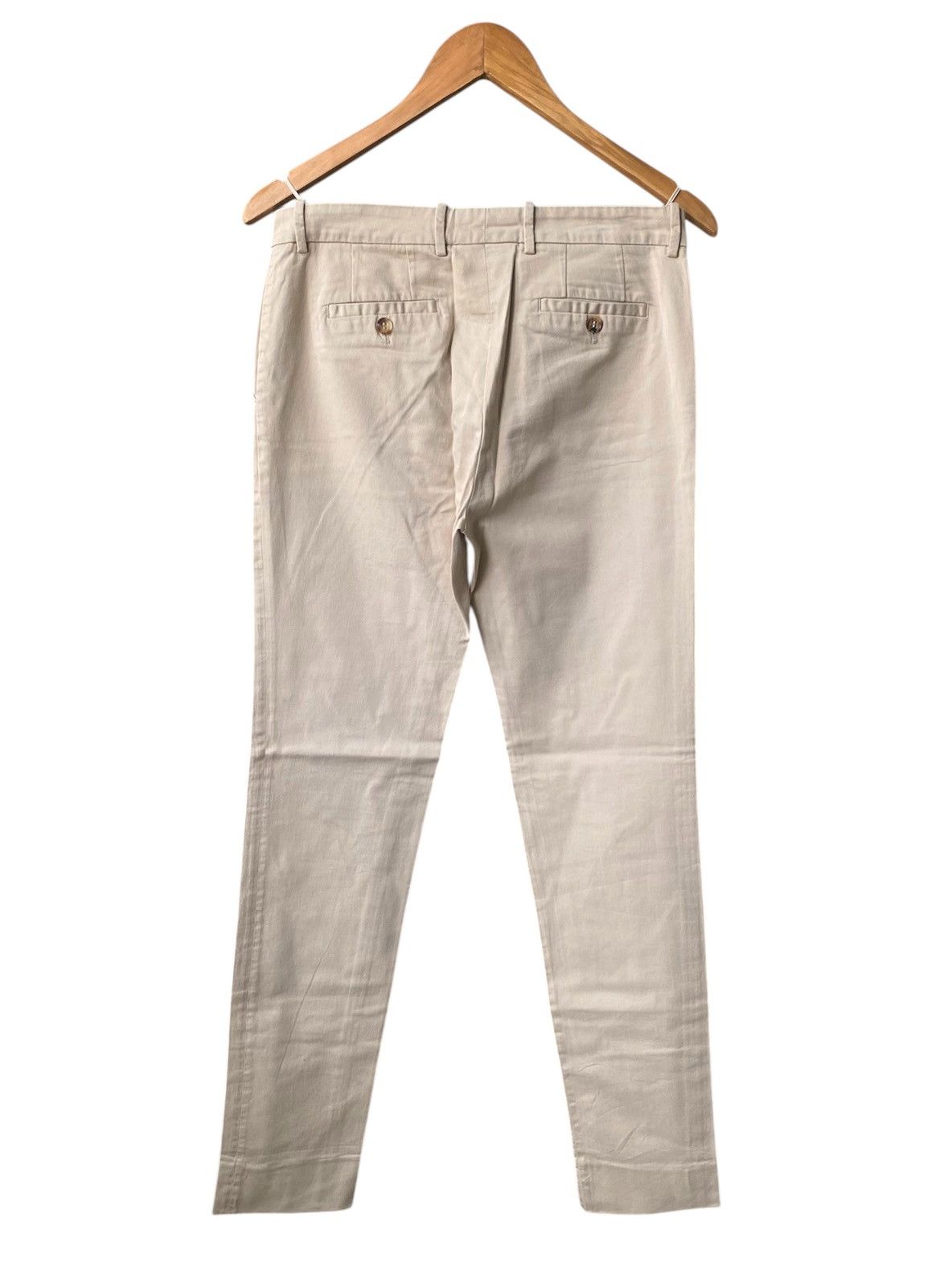 Loro Piana Women’s Loro Piana Beige Cotton Chino Pants Trousers Luxury Size 28" / US 6 / IT 42 - 3 Thumbnail