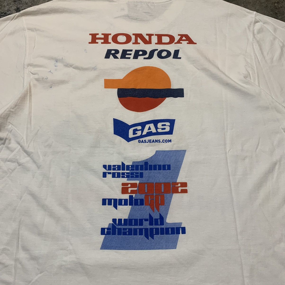 Honda Vintage Valentino Rossi 2002 World Champions Tee Shirt Size US L / EU 52-54 / 3 - 7 Thumbnail