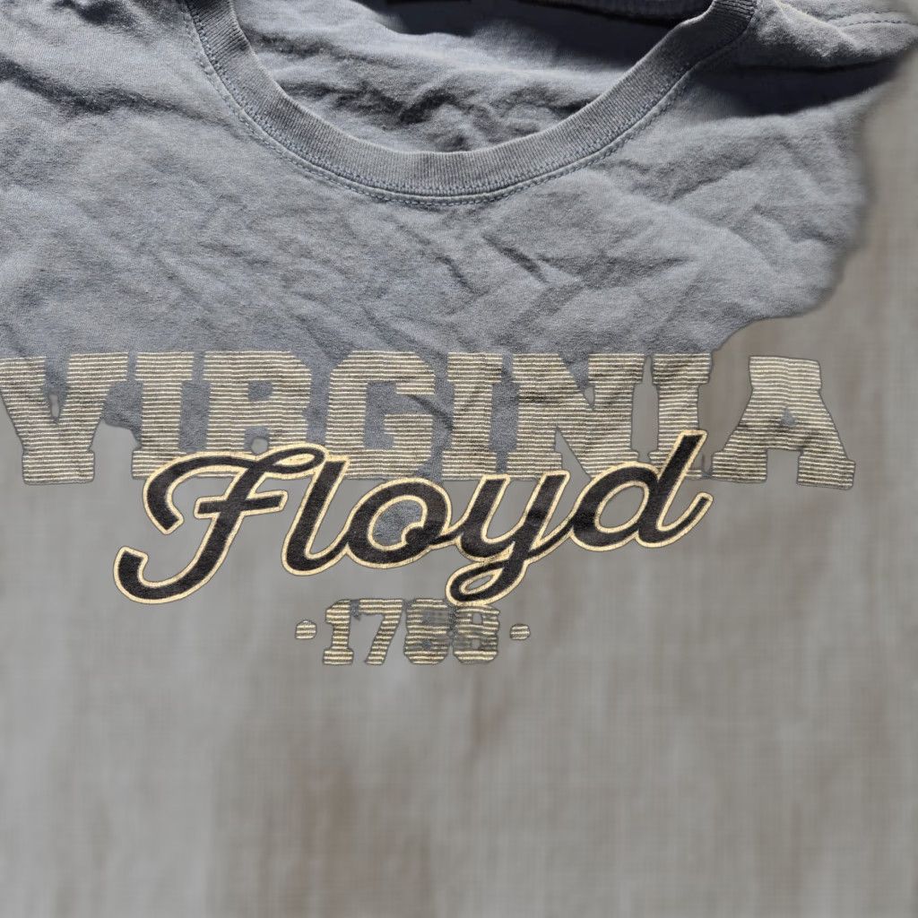 Vintage Floyd Virginia VA 1788 Blue Tee Shirt Short Sleeve Adult Men's XL Extra Large T-Shirt Mens Shirt Blue USA Pattern Solid Size US XL / EU 56 / 4 - 1 Thumbnail