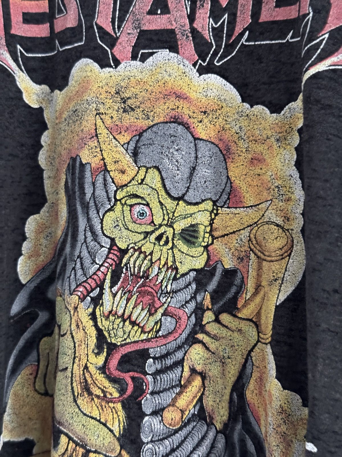 Band Tees *RARE* 1988 80s VINTAGE THRASHED TESTAMENT TRIAL BY FIRE Size US XL / EU 56 / 4 - 5 Thumbnail
