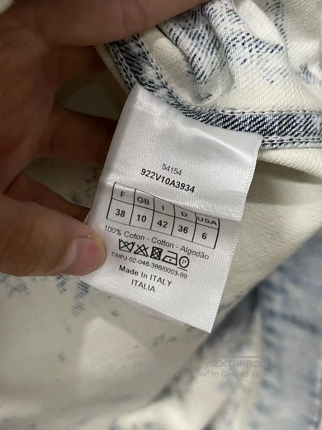 Dior Dior Tie-Dye Denim Jacket. Size US XS / EU 42 / 0 - 8 Thumbnail