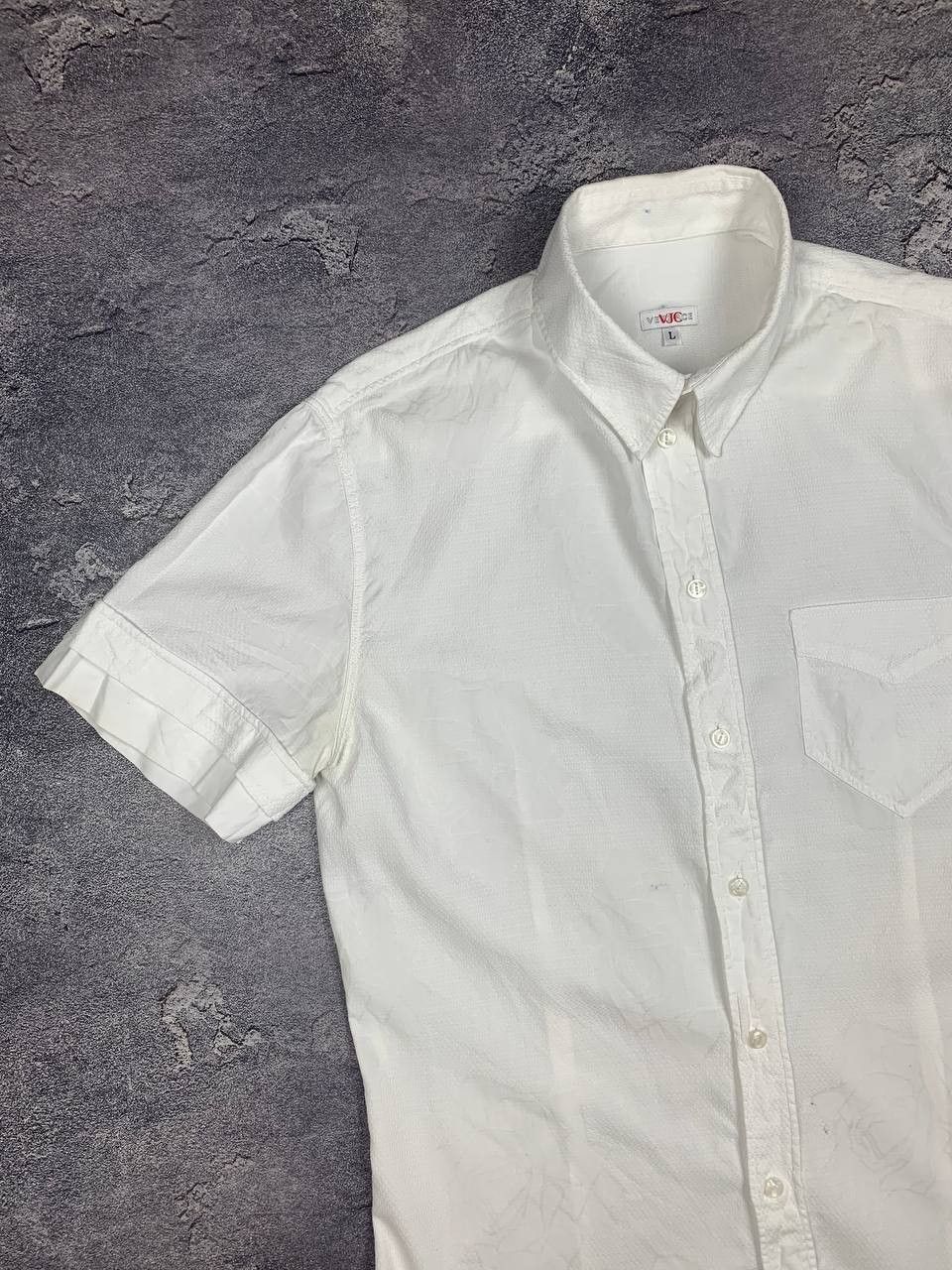 Versace Jeans Couture Versace Jeans VJC Men's White Short Sleeve Button Up Shirt Size US L / EU 52-54 / 3 - 2 Thumbnail