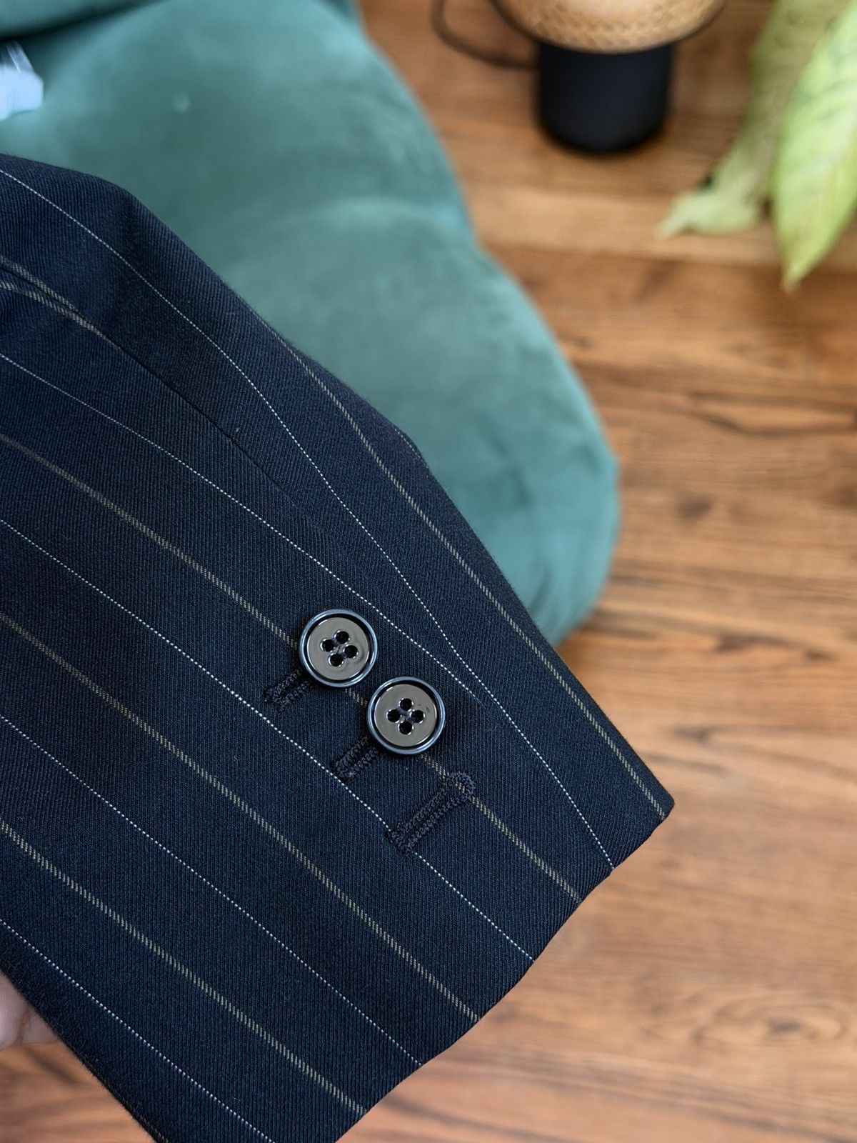 MM6 MM6 Maison Margiela black pinstripe Blazer jacket Size 42R - 3 Thumbnail