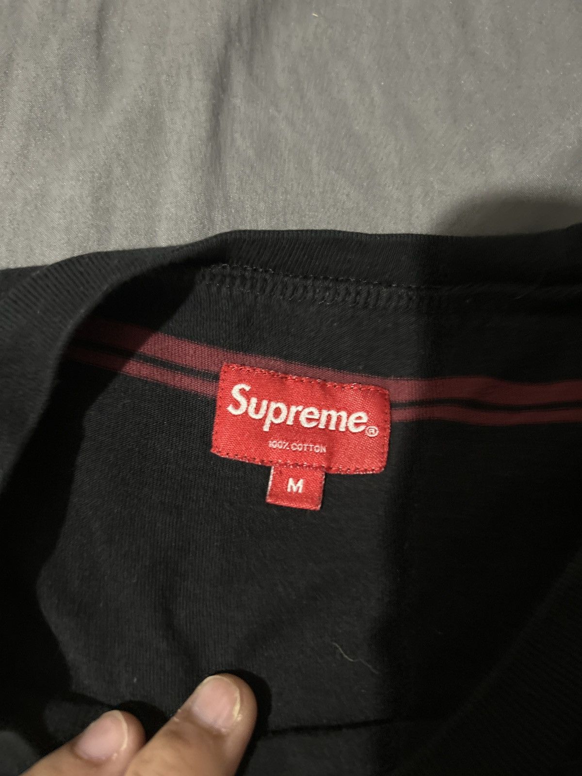 Supreme Supreme Old English - Striped Long Sleeve Shirt Size US M / EU 48-50 / 2 - 5 Thumbnail