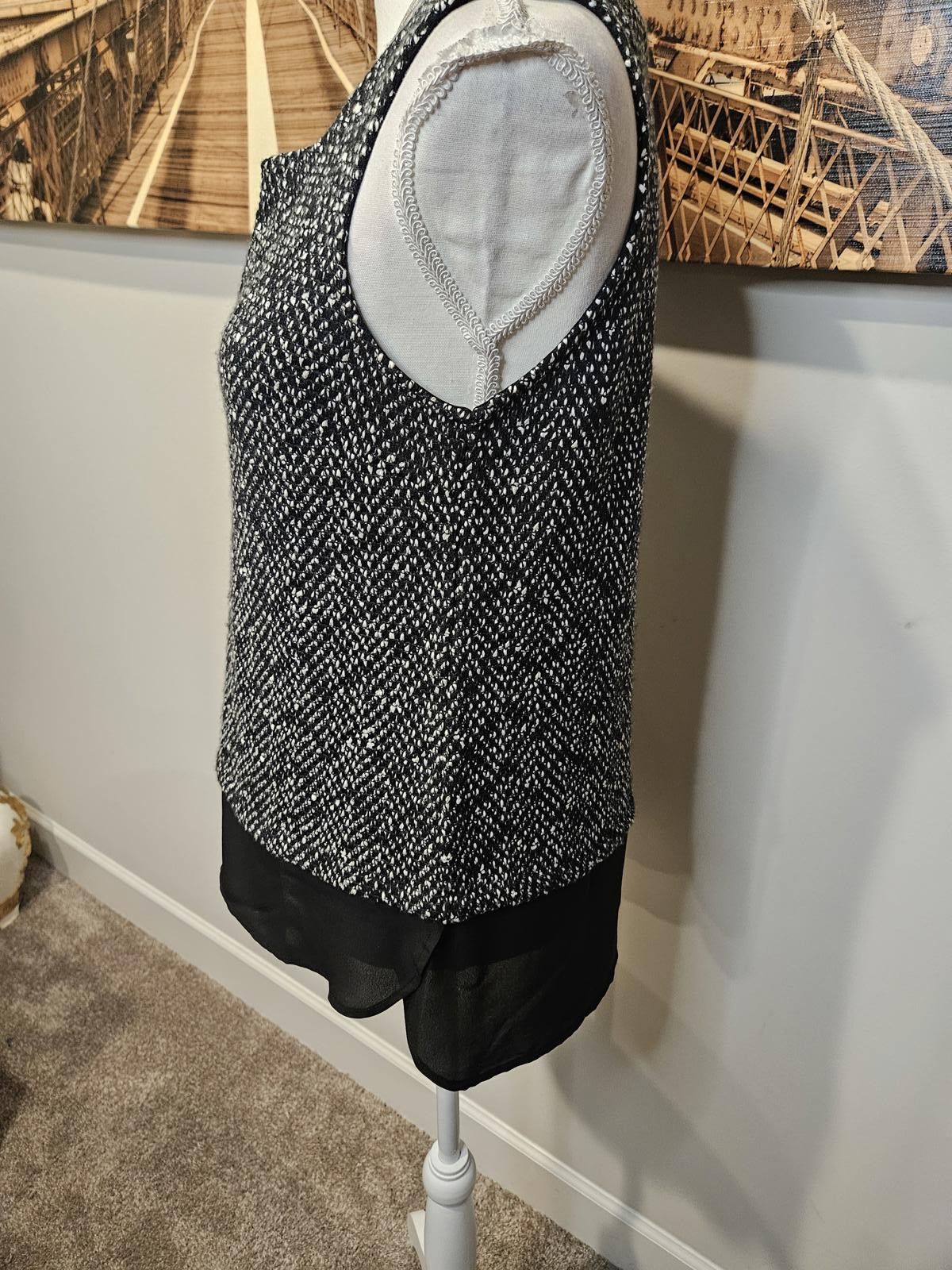 Sanctuary Sanctuary Chic Black & White Sleeveless Top Size S / US 4 / IT 40 - 2 Thumbnail