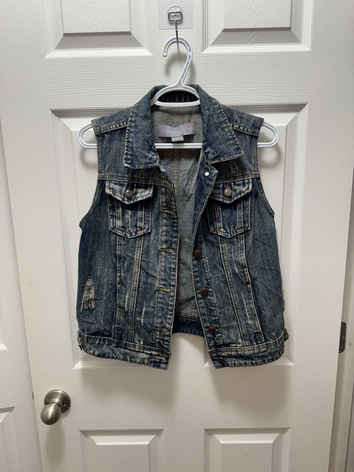 Japanese Brand Boom Boom Jeans Denim Jeans Biker Vest Women Size US S / EU 44-46 / 1 - 1 Thumbnail