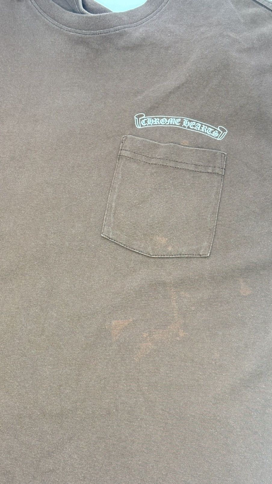 Chrome Hearts Chrome Hearts Matty Boy Pocket Tee Brown Size XL Size US XL / EU 56 / 4 - 11 Thumbnail