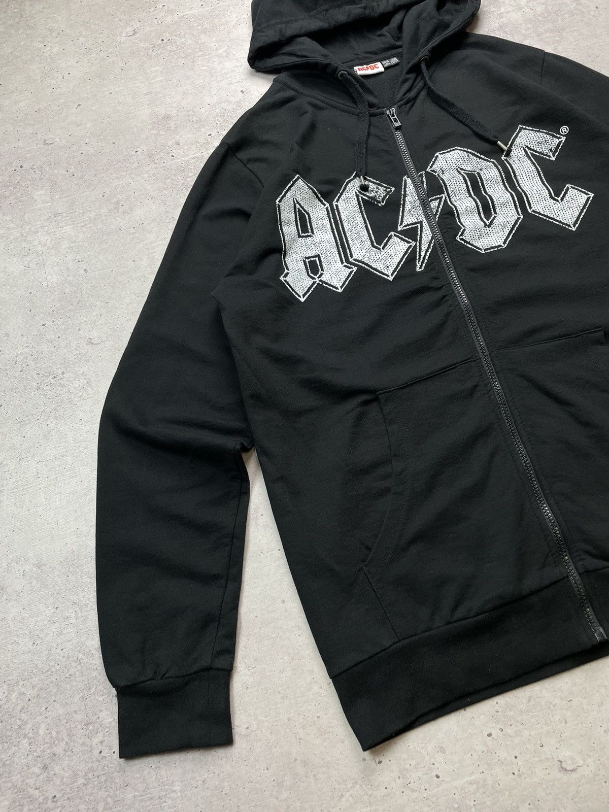 AC/DC × Vintage Vintage AC/DC Zip Up Hoodie Rock Band Size US L / EU 52-54 / 3 - 3 Thumbnail