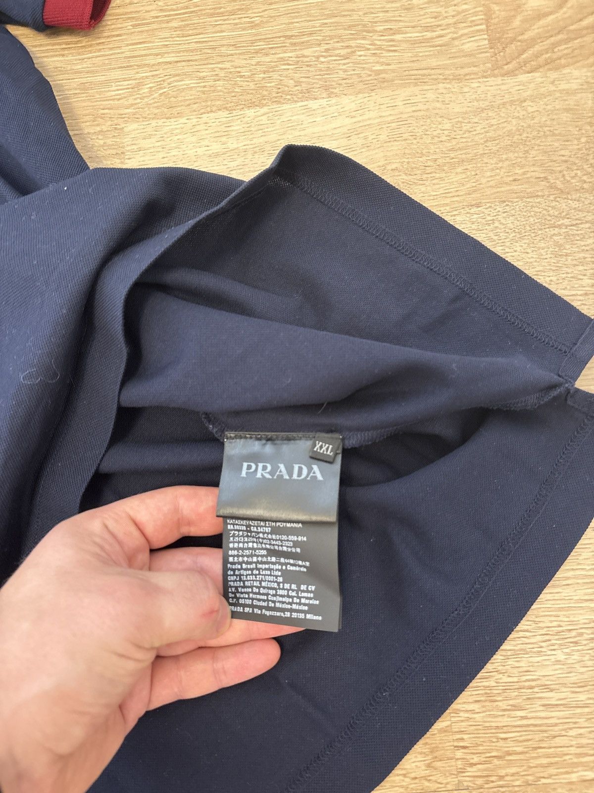 Prada 2016 Prada Polo Button Up T-Shirt Triangle Pocket Logo Size US XXL / EU 58 / 5 - 5 Thumbnail