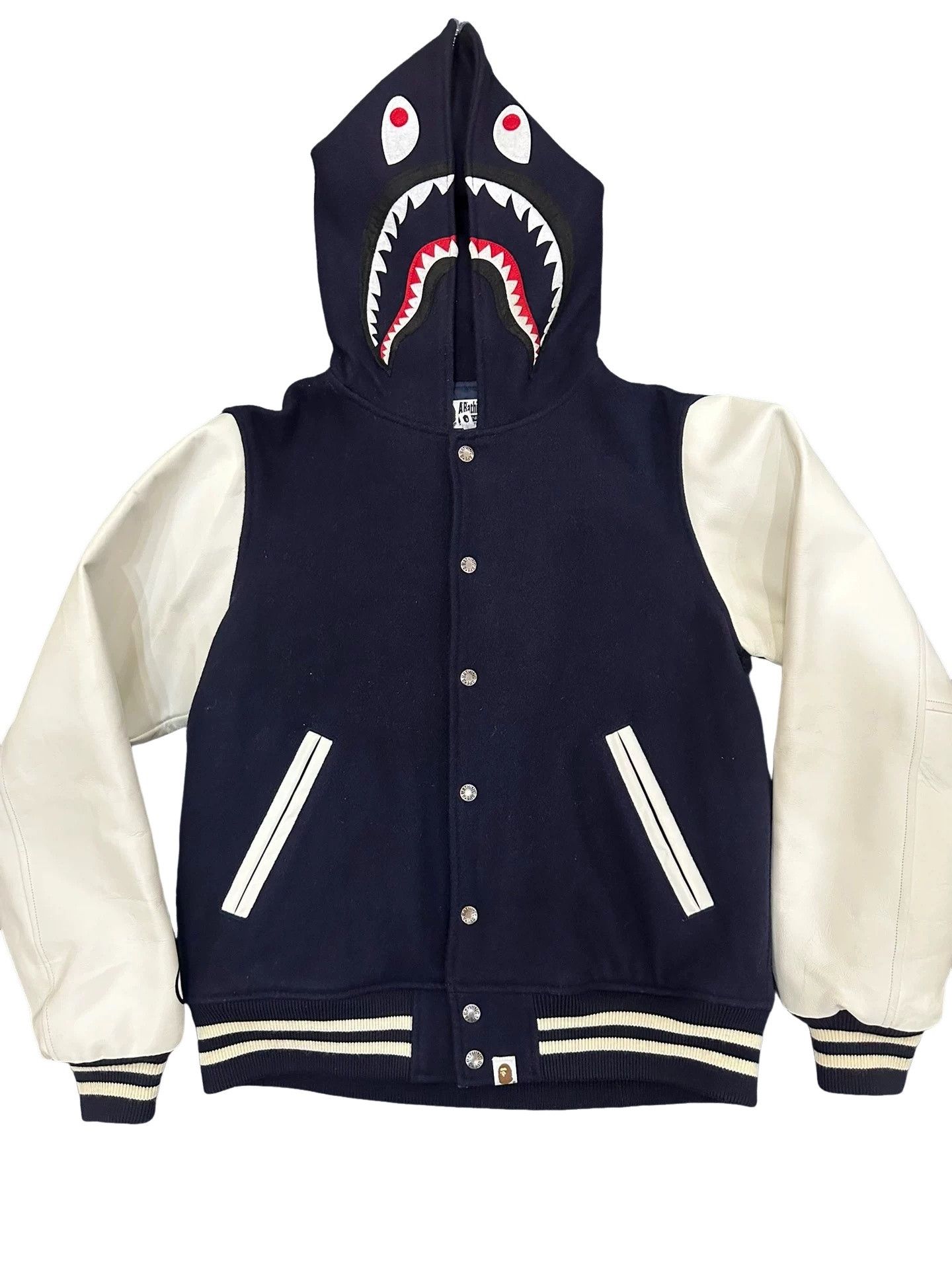 Bape BAPE Shark Wool Varsity Jacket Size L Size US L / EU 52-54 / 3 - 1 Thumbnail