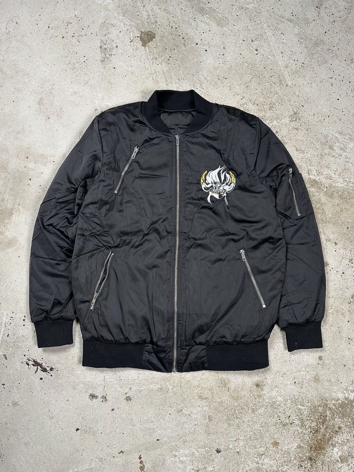 Japanese Brand × The Game × Vintage Vintage Y2K Fantasy Westward Journey Promo Black Bomber Size US L / EU 52-54 / 3 - 2 Thumbnail