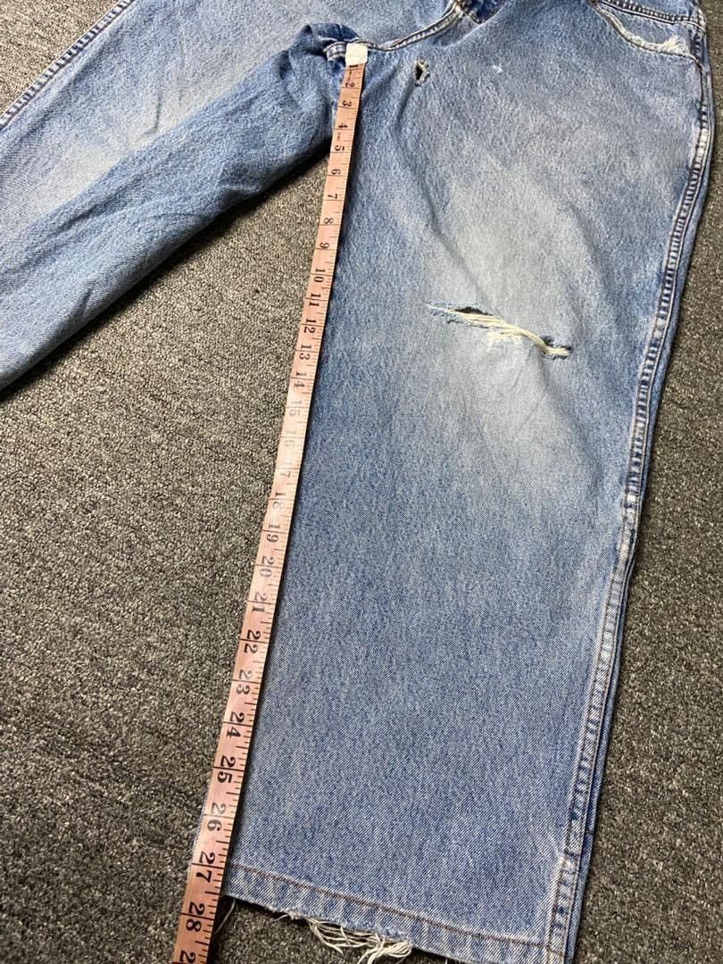 Japanese Brand 🔥 MMD MAURICE MALONE Baggy Ripped Jeans 🔥 (136) Size US 32 / EU 48 - 9 Thumbnail