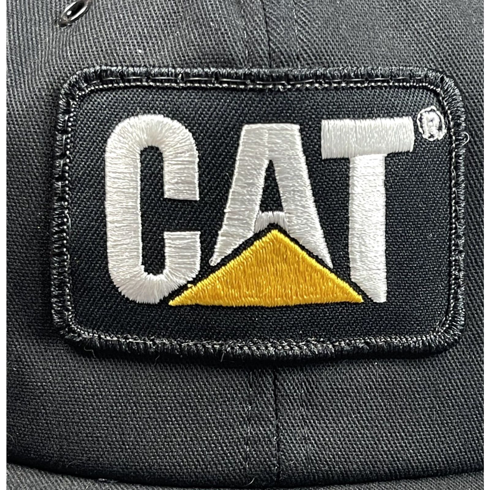 Vintage VINTAGE Caterpillar Snapback Hat Adjustable Black Tonkin Logo Retro Mens Size ONE SIZE - 2 Thumbnail