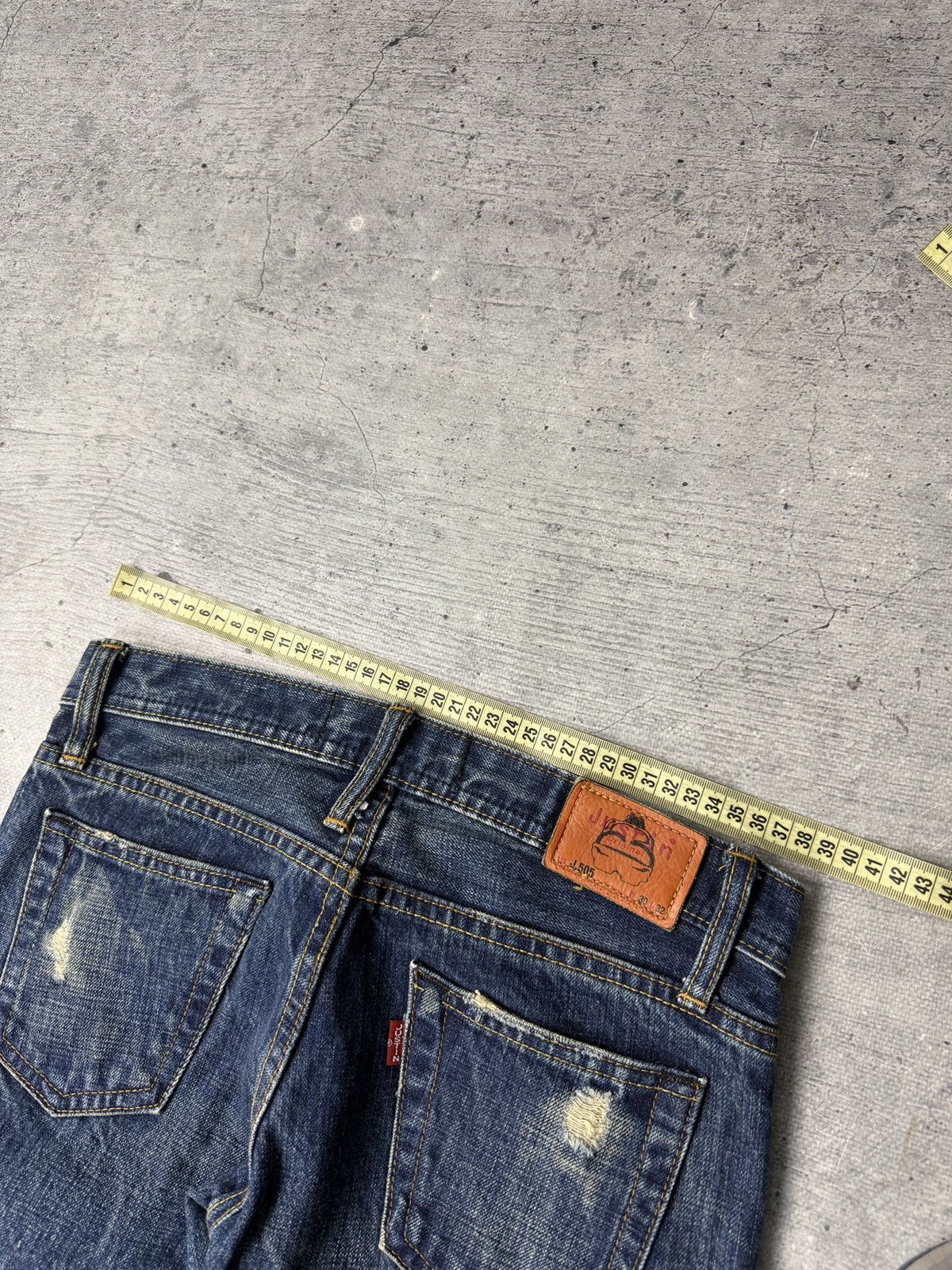 Japanese Brand Vintage Justin New York Flared Selvedge Jeans Size US 30 / EU 46 - 7 Thumbnail