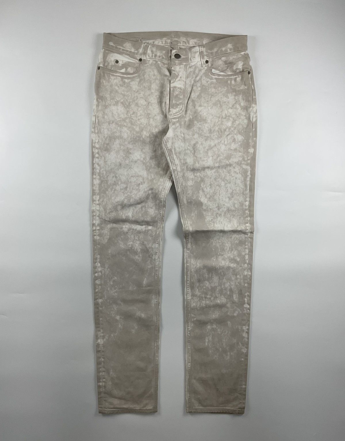 image of Maison Margiela Marble Jeans in White, Men's (Size 34)