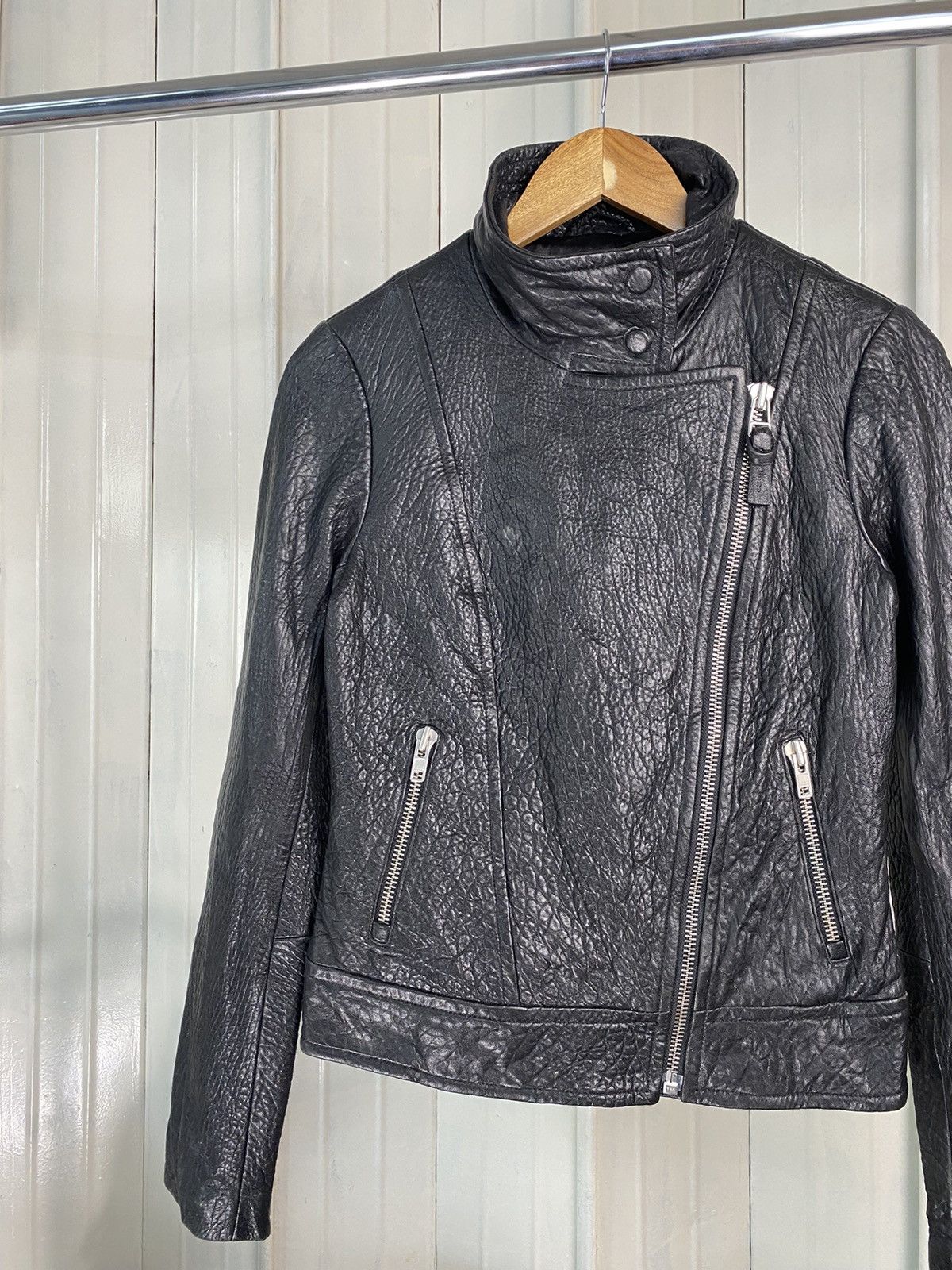 Mackage Mackage Pebbled Leather Jacket Size US XS / EU 42 / 0 - 2 Thumbnail
