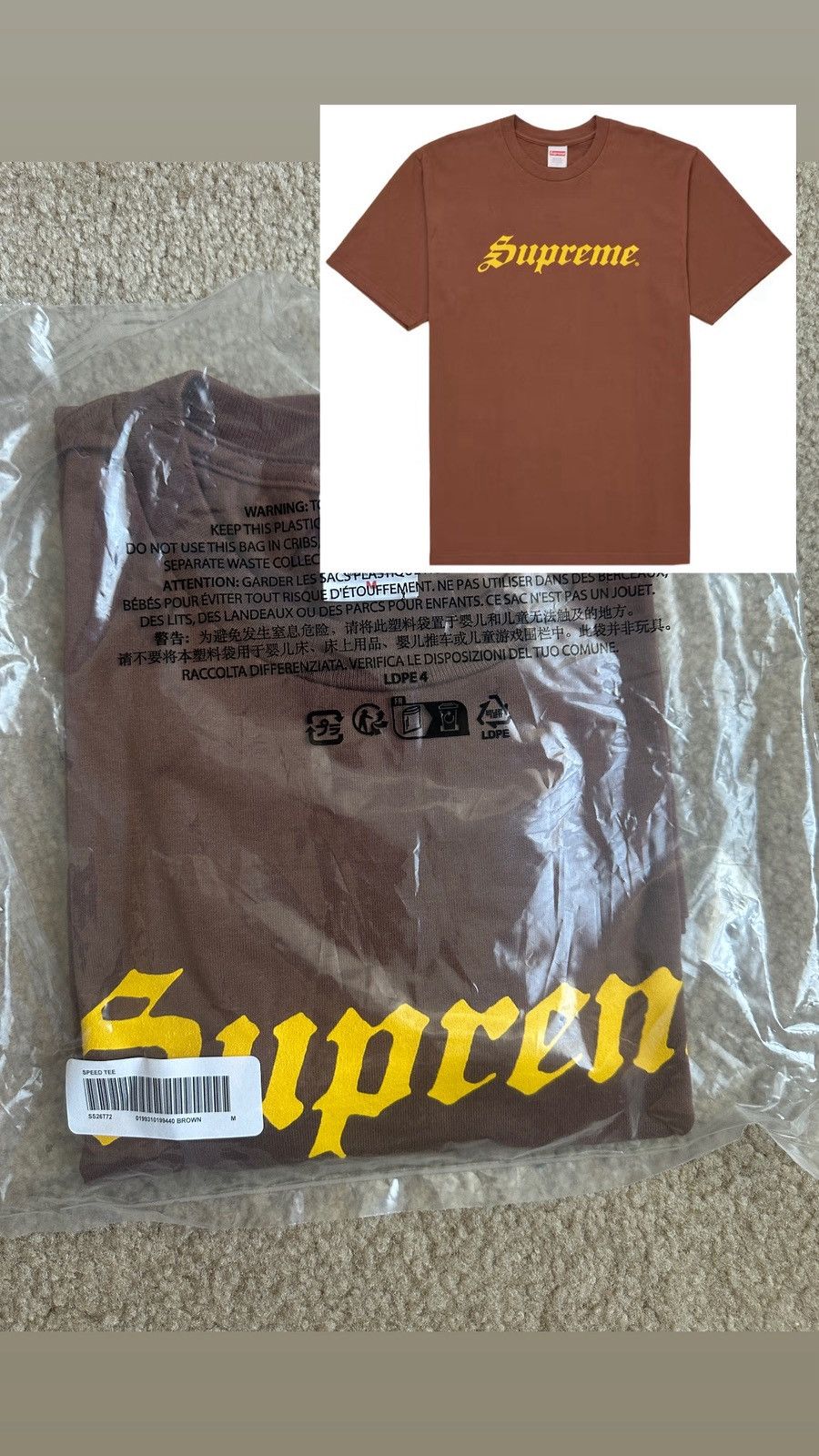 Supreme Supreme Speed Tee | Grailed