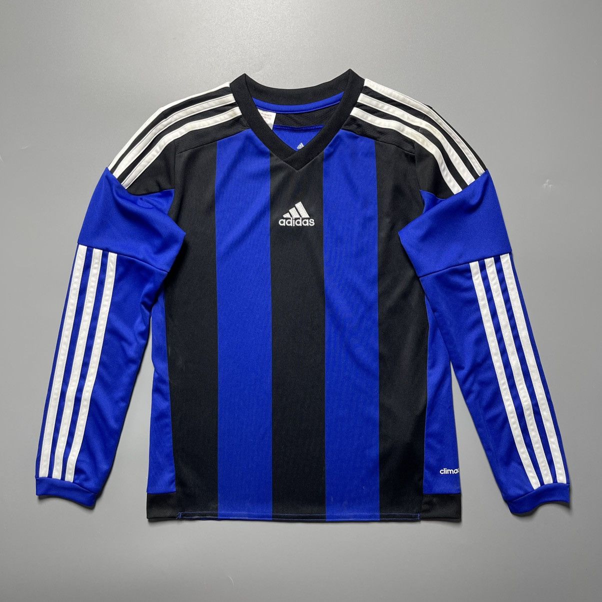 Vintage ADIDAS SOCCER FOOTBALL LONG SLEEVE JERSEY 9-10 Y SIZE Size US XXS / EU 40 - 1 Thumbnail