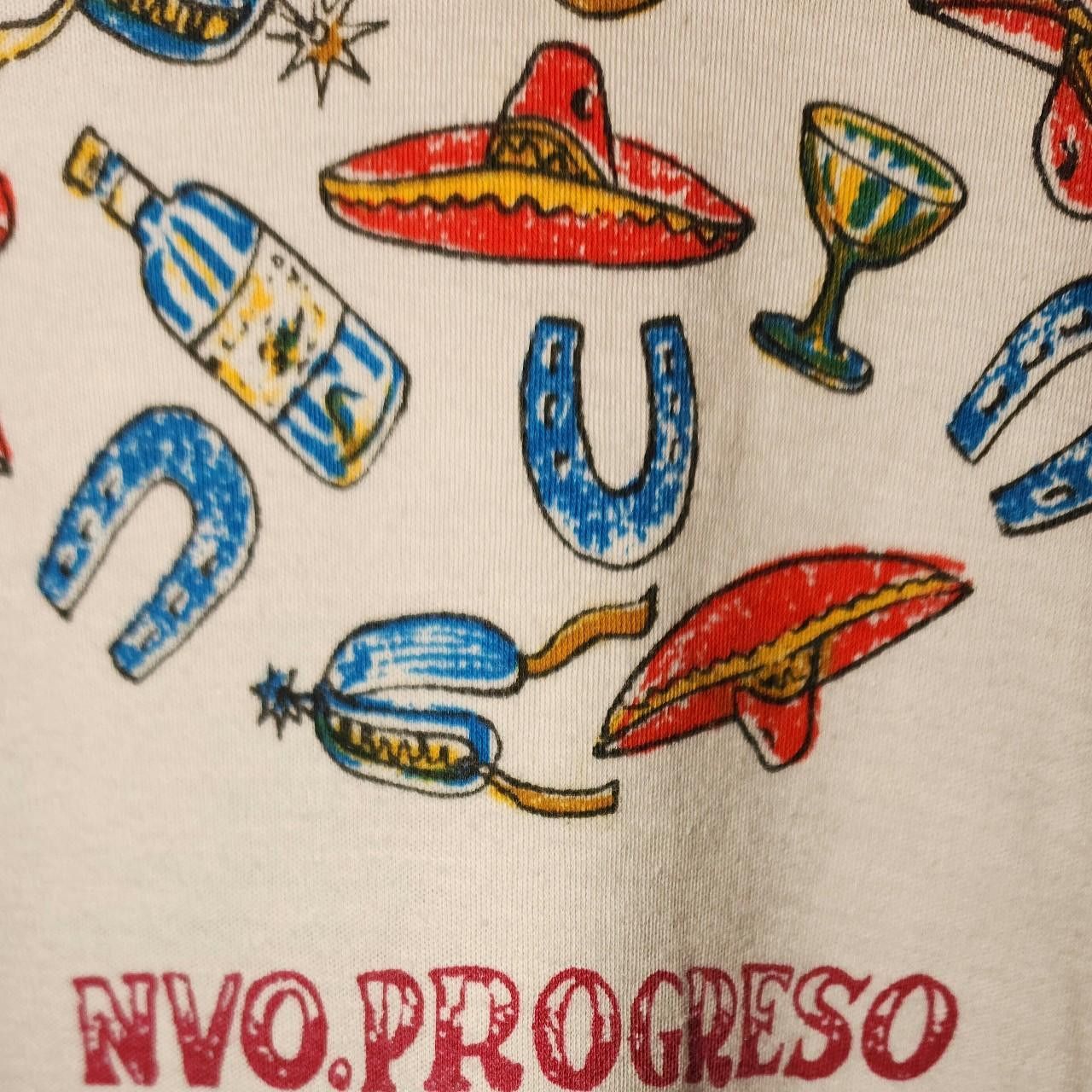 Vintage Mexico Grey Vintage Ringer Graphic Tee Size L / US 10 / IT 46 - 4 Thumbnail