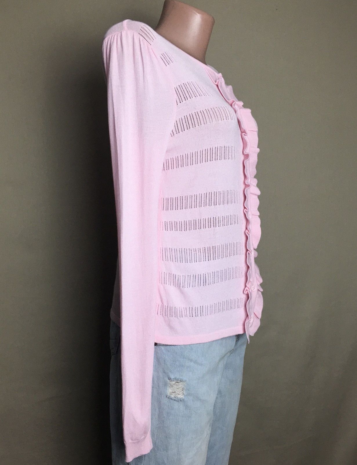 Blumarine Blugirl Blumarine Pink Ruffled Cardigan Sweater Size EU 40 Size S / US 4 / IT 40 - 4 Thumbnail