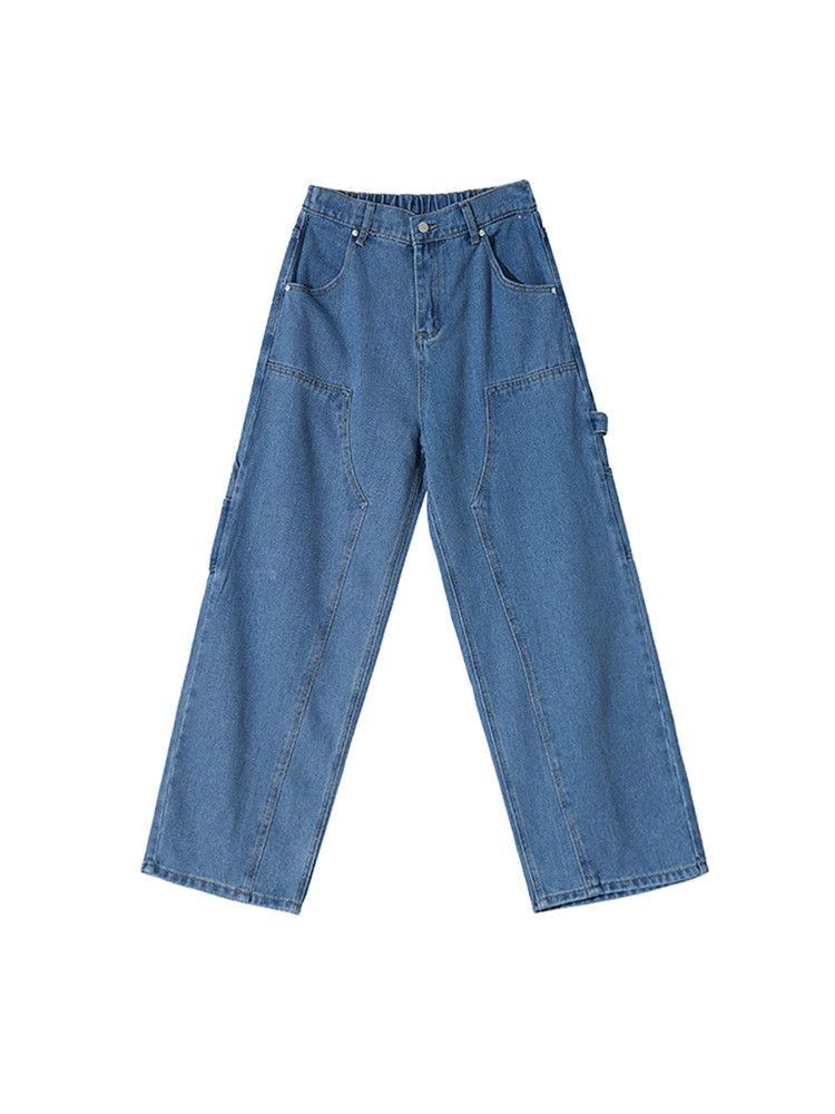 Japanese Brand × Jean Retro loose high street wide leg jeans Size US 32 / EU 48 - 4 Thumbnail