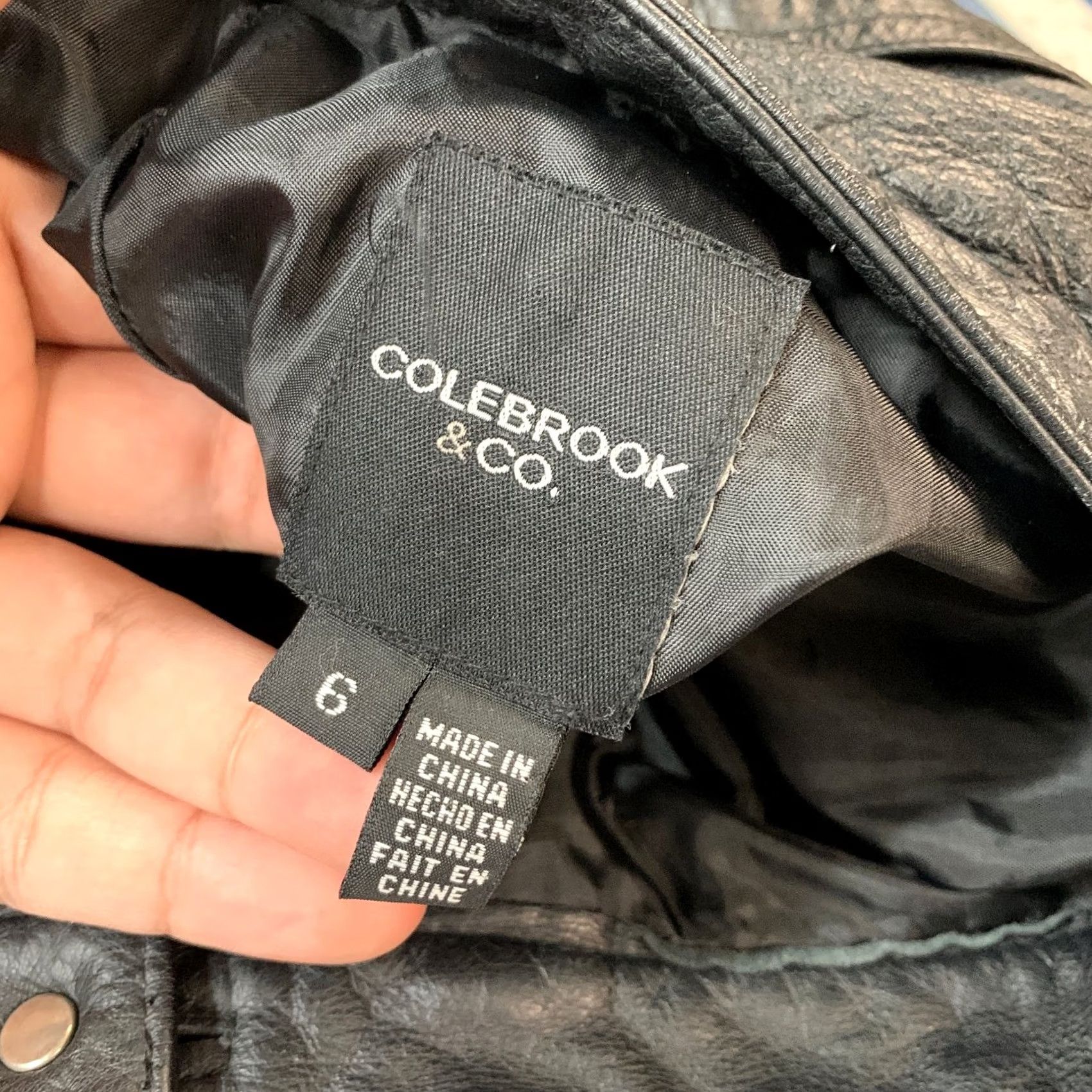 Vintage VINTAGE Colebrook Col Leather Pants Womens Size 6 Black Straight Fit 29x30 High Rise Size 28" / US 6 / IT 42 - 3 Thumbnail