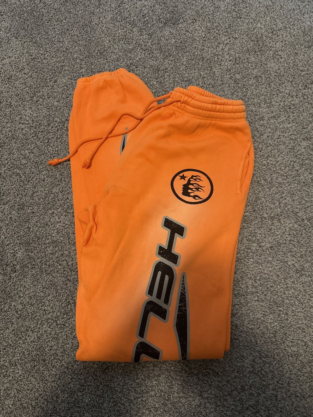 HELLSTAR Crazy Limited - New Hellstar Orange Sweats - sz Medium Size US 33 - 1 Thumbnail