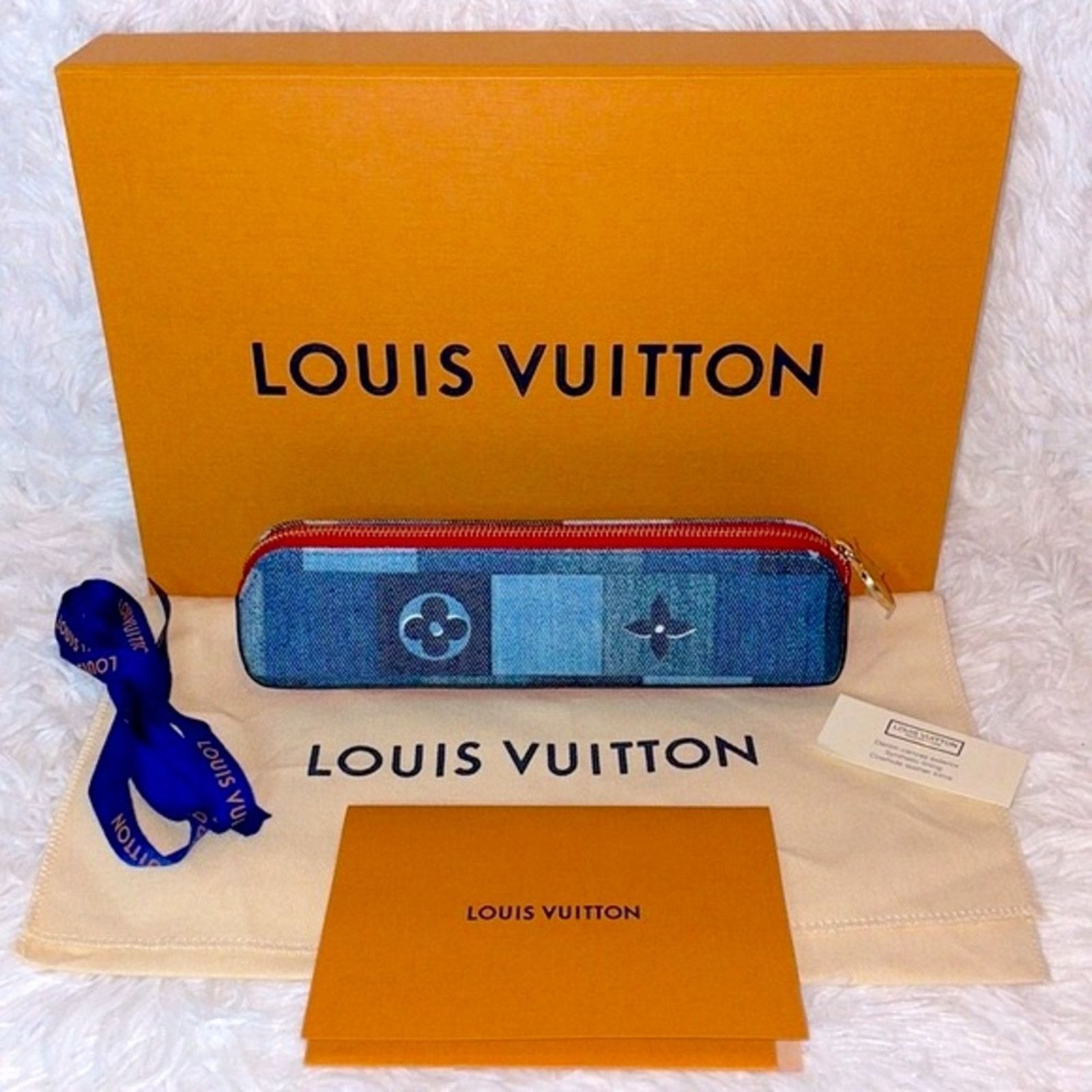 Louis Vuitton Louis Vuitton Damier Denim Patchwork Elizabeth Pouch Size ONE SIZE - 2 Thumbnail