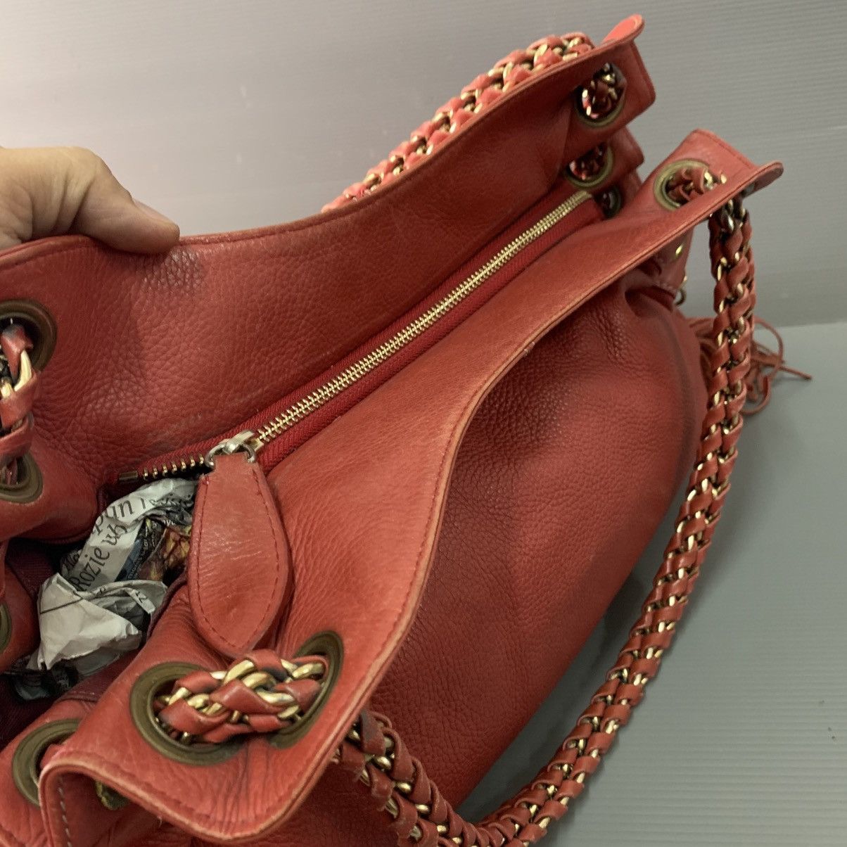 Salvatore Ferragamo Salvatore Ferragamo Red Shoulder Bag Size ONE SIZE - 14 Thumbnail