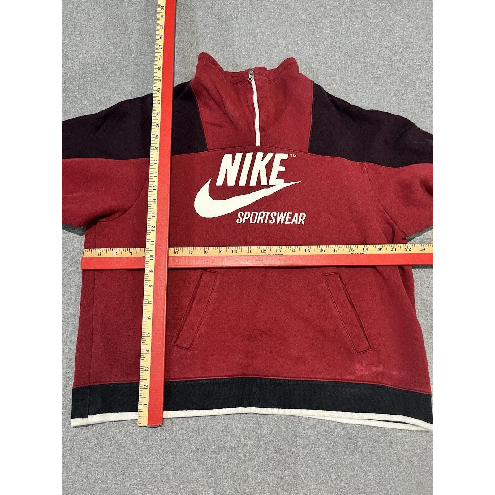 Nike Nike Sweatshirt Archive Women’s L 1/4 Zip Pullover Spell Out Size L / US 10 / IT 46 - 3 Thumbnail