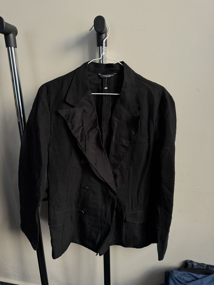 Dolce & Gabbana Dolce Gabbana Double Breast Silk Blazer Size US M / EU 48-50 / 2 - 1 Thumbnail