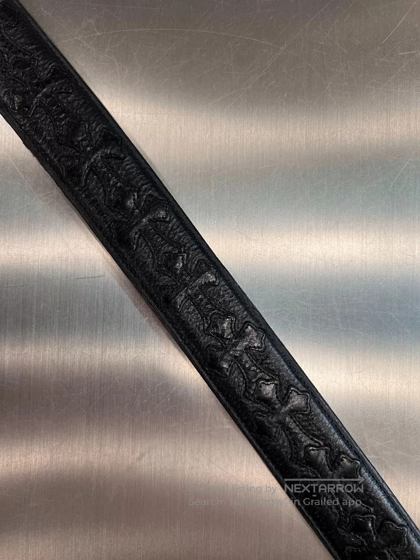 Chrome Hearts Chrome Hearts Black Cross Patchwork Belt. Size ONE SIZE - 2 Thumbnail