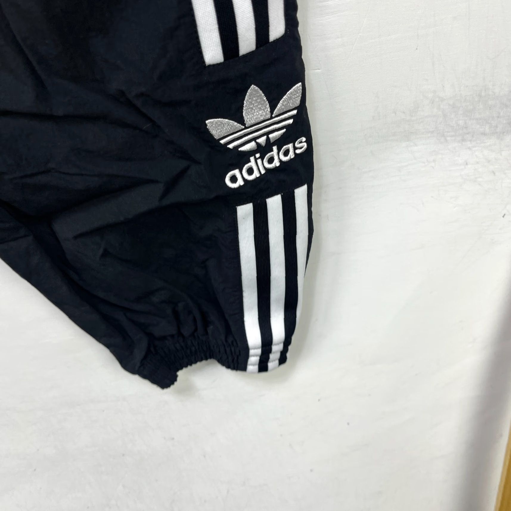 Adidas VINTAGE adidas Track Pants Womens L Black Cotton Activewear Size 36" / US 14 / IT 50 - 3 Thumbnail
