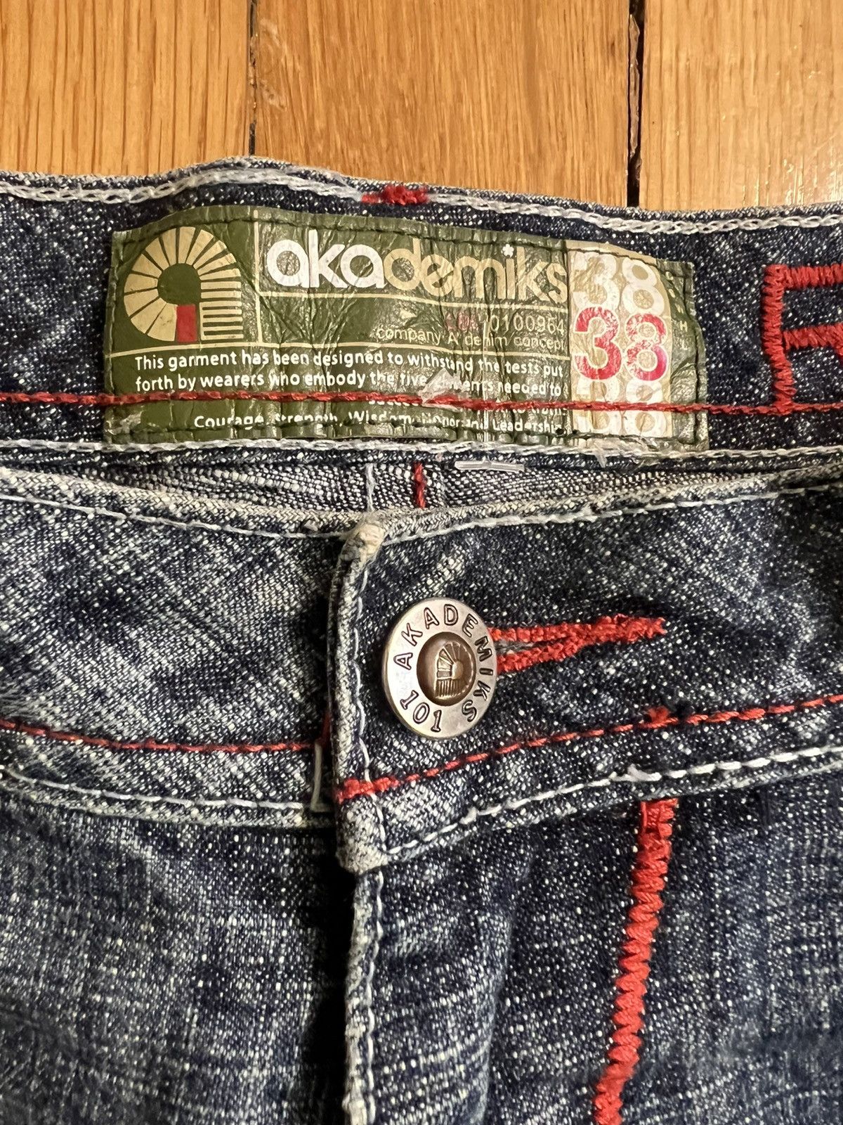 Akademiks Y2K Akademiks Patchwork Jeans Size US 38 / EU 54 - 4 Thumbnail