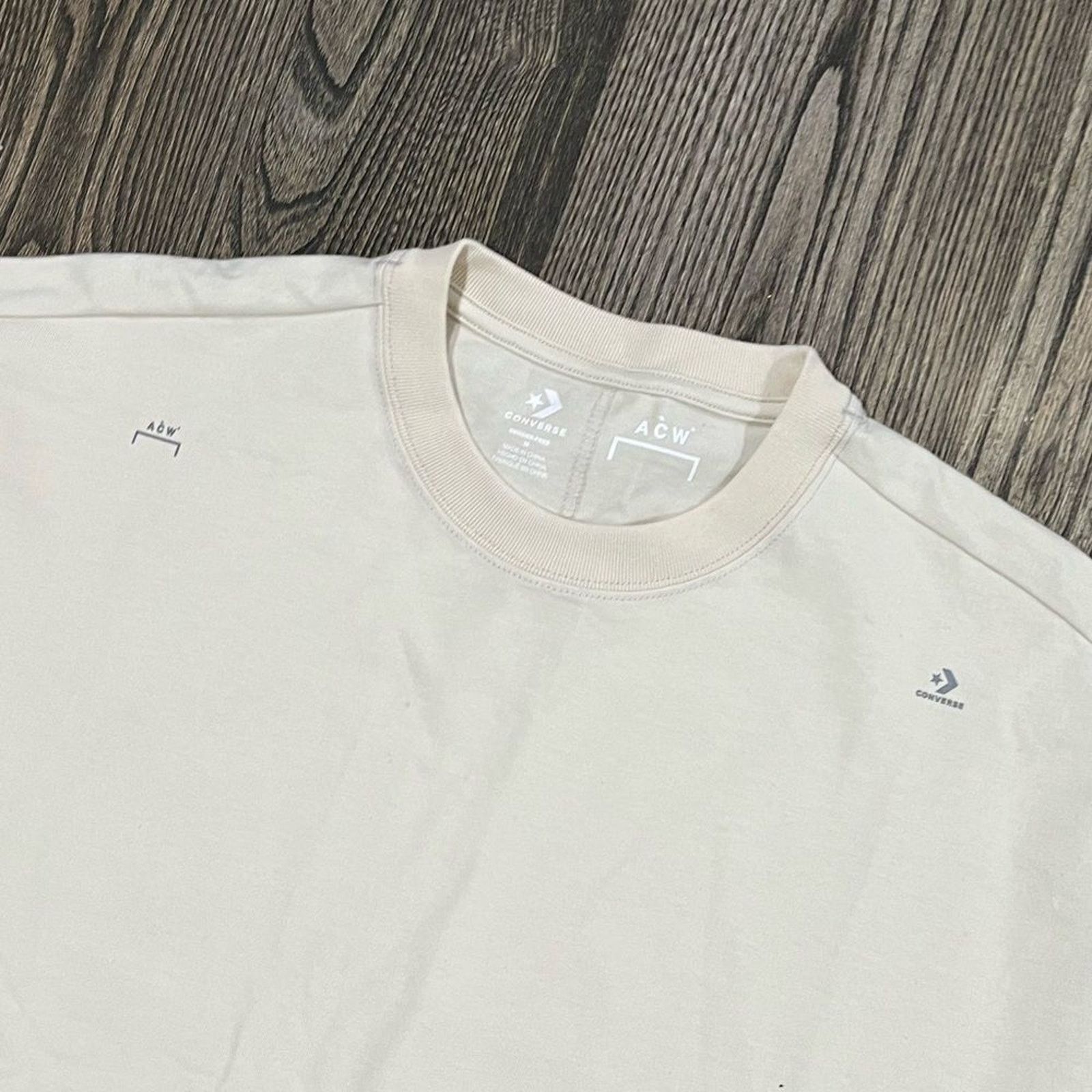Converse NWT ACW x Converse Tee Short Sleeve Crewneck T-Shirt Stone M Size US M / EU 48-50 / 2 - 2 Thumbnail