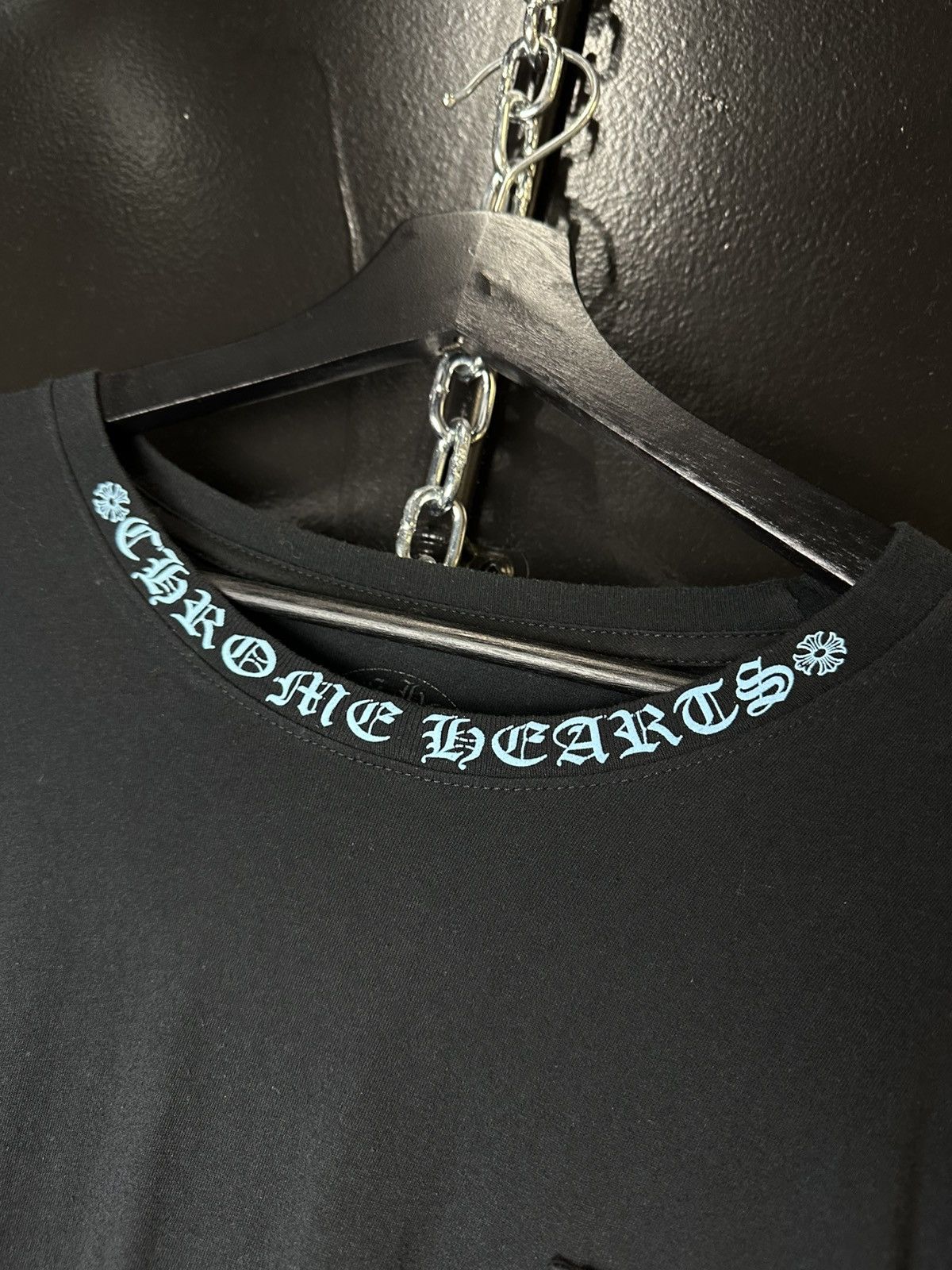 Chrome Hearts Chrome Hearts Neck Script Logo Long Sleeve Tee Size US XL / EU 56 / 4 - 3 Thumbnail