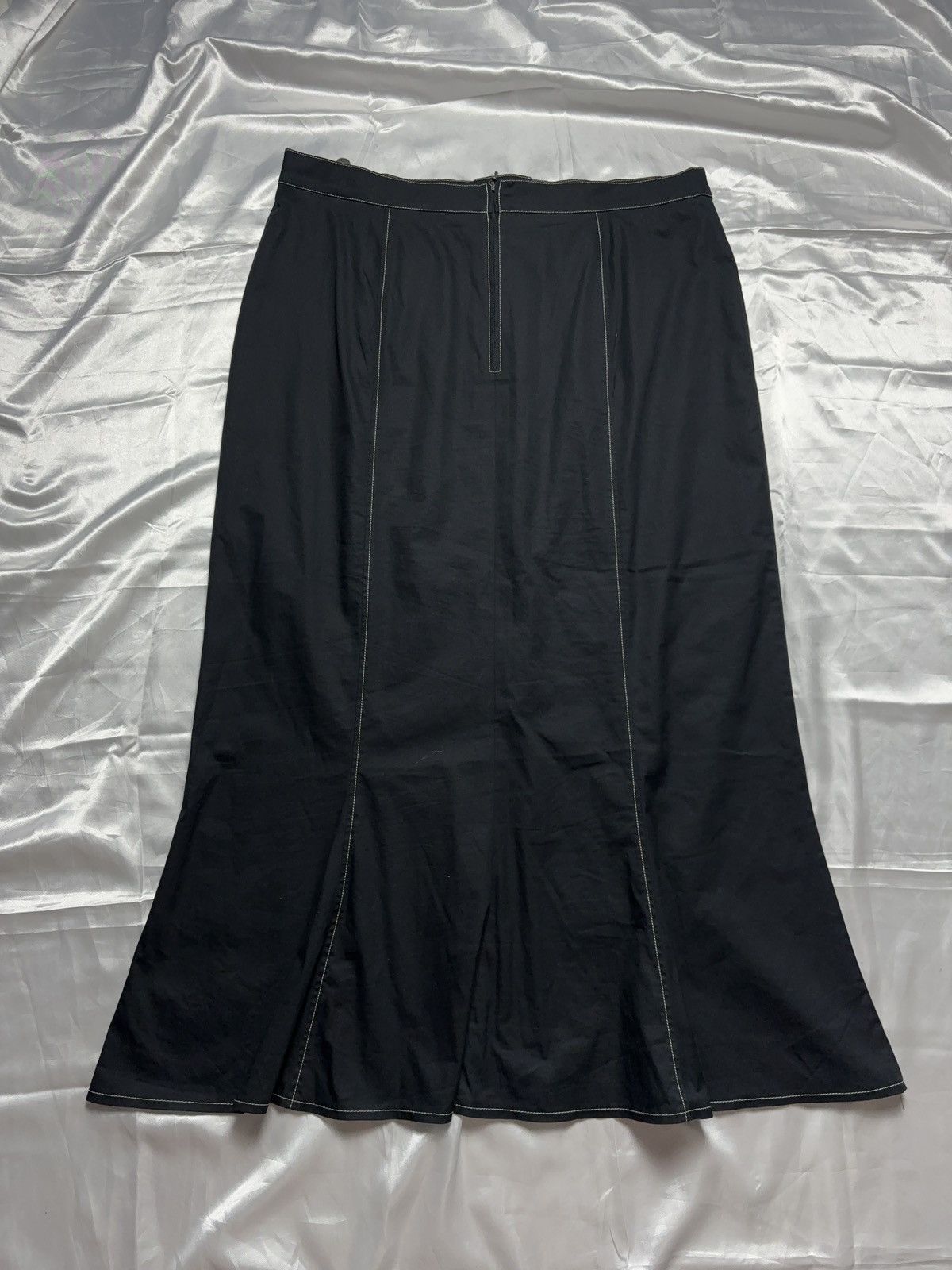 Japanese Brand × Vintage Vintage flared lace up maxi skirt Size 36" / US 14 / IT 50 - 3 Thumbnail