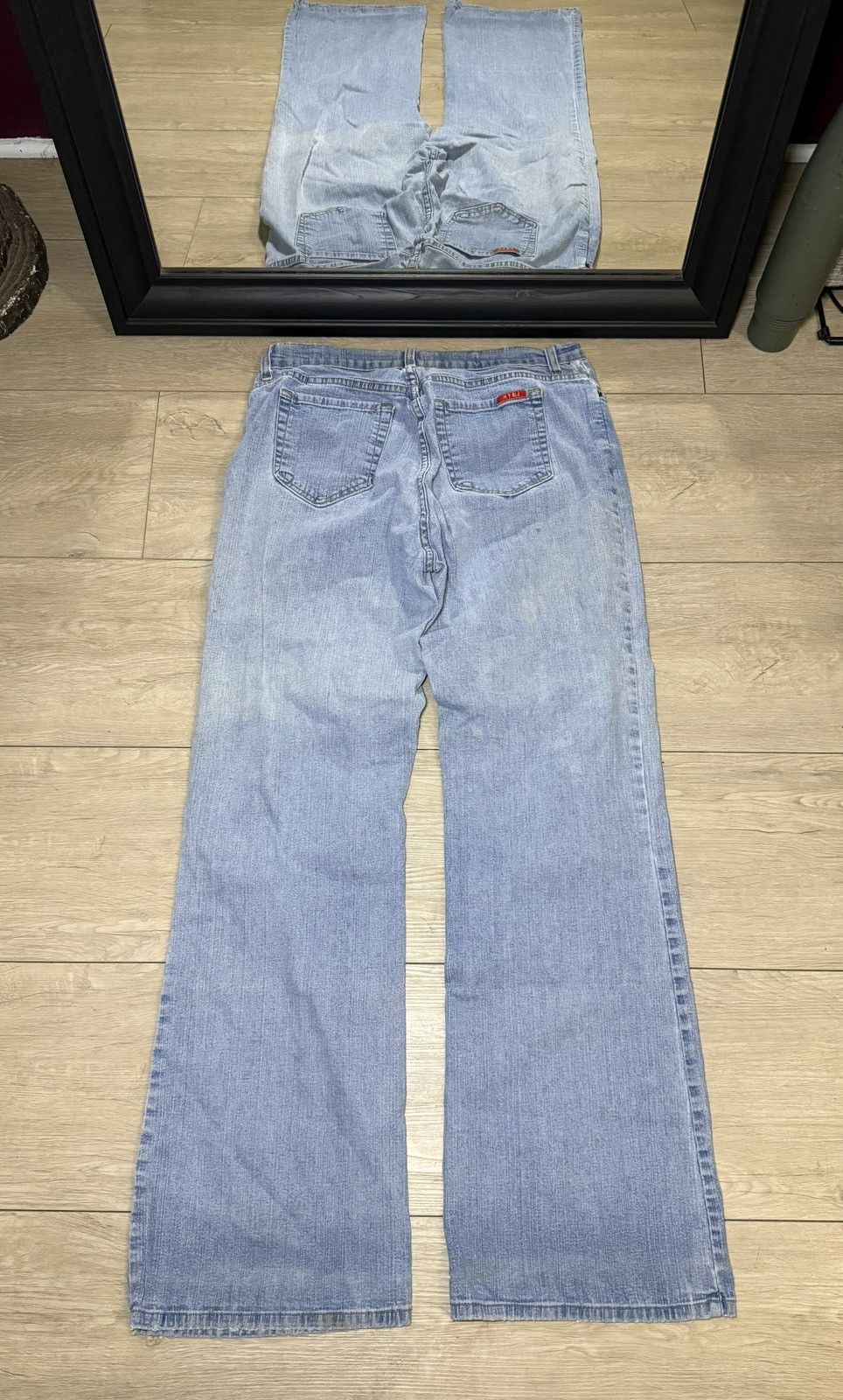 Other Y2K 2000s Tummy Tuck Jeans NYDJ Light Wash Flared Jeans Size 32" / US 10 / IT 46 - 2 Thumbnail