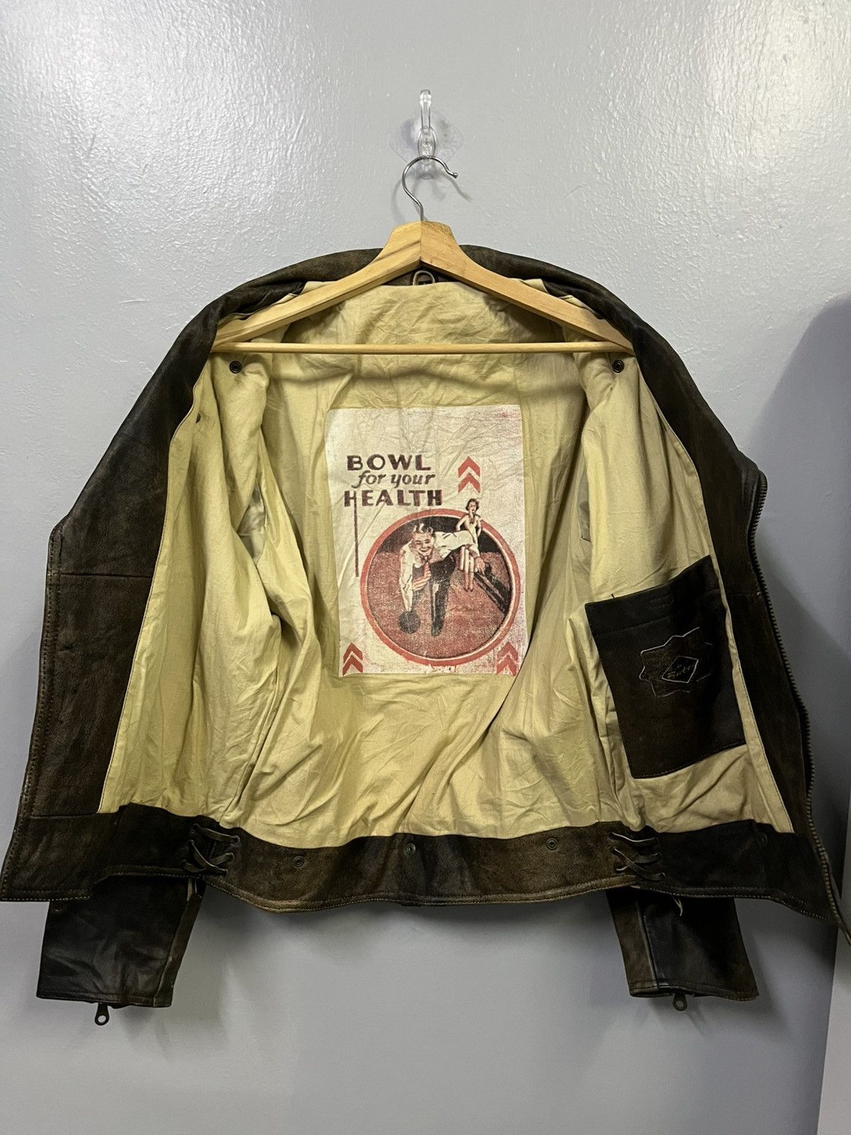 Vintage VINTAGE RARE LEATHER JACKET Size US M / EU 48-50 / 2 - 10 Thumbnail